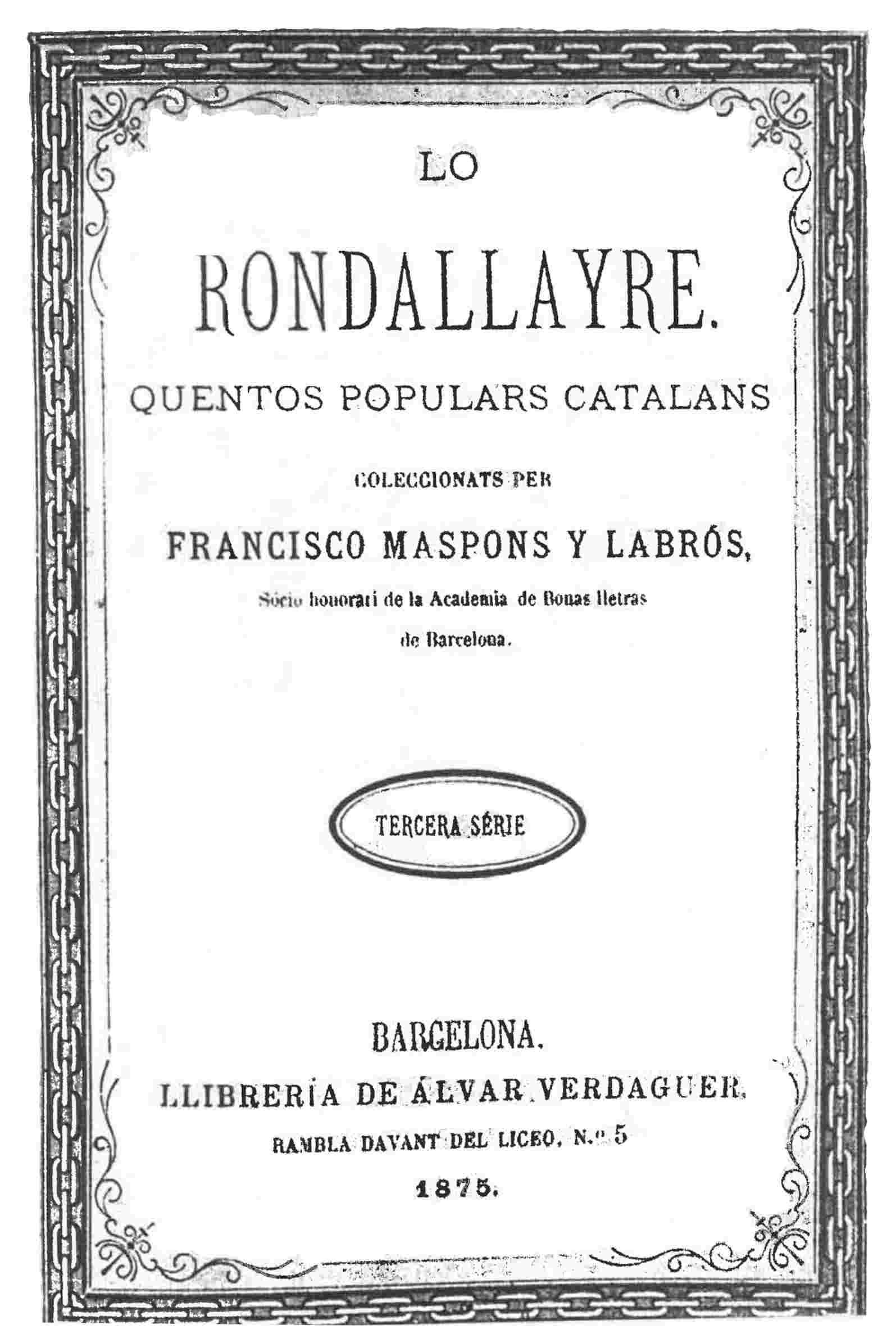 Lo rondallayre, Tercera série cover