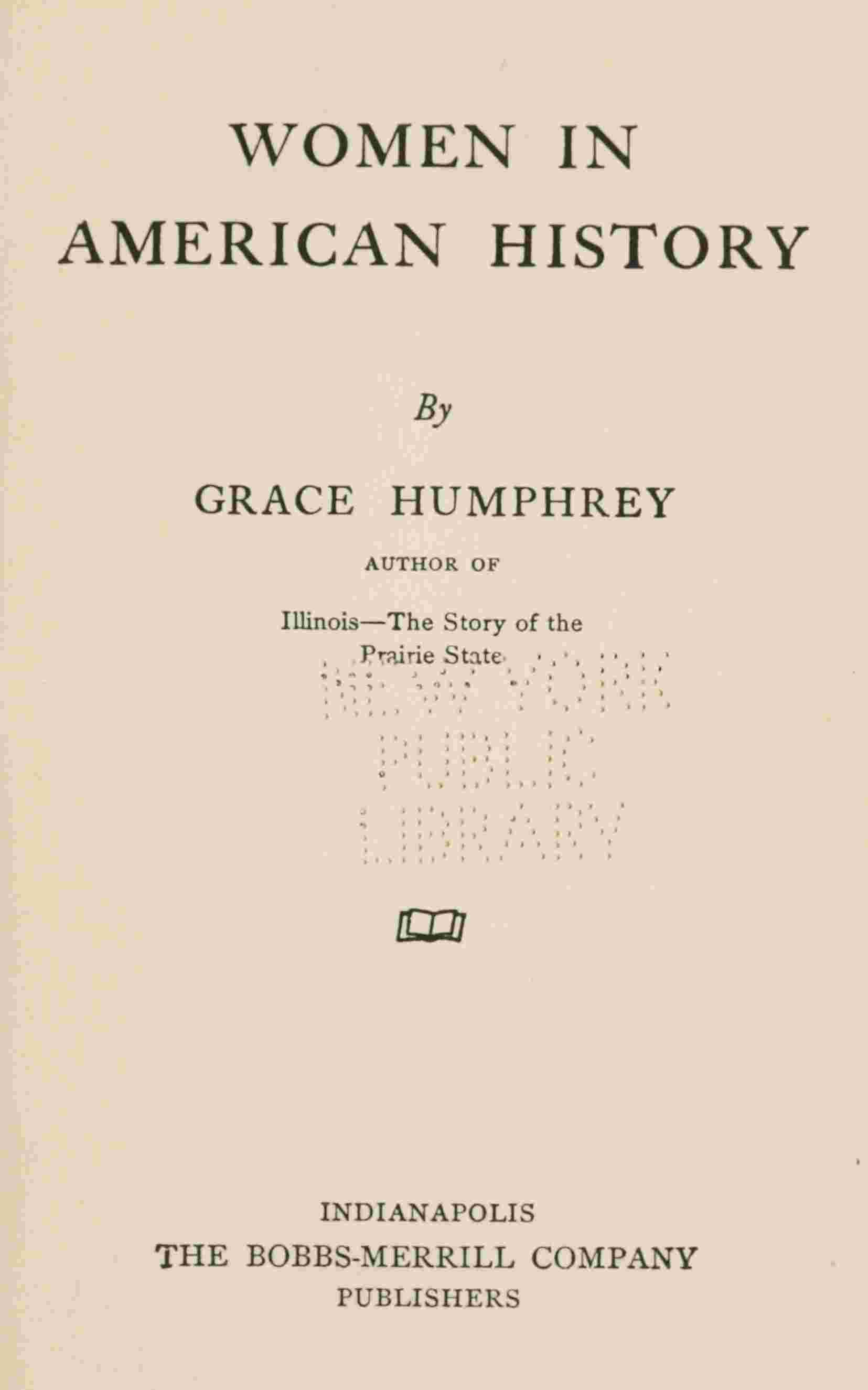 Women in American history cover