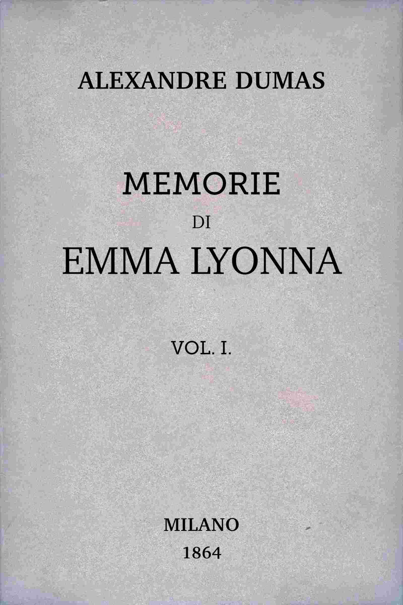 Memorie di Emma Lyonna, vol. 1/8 cover