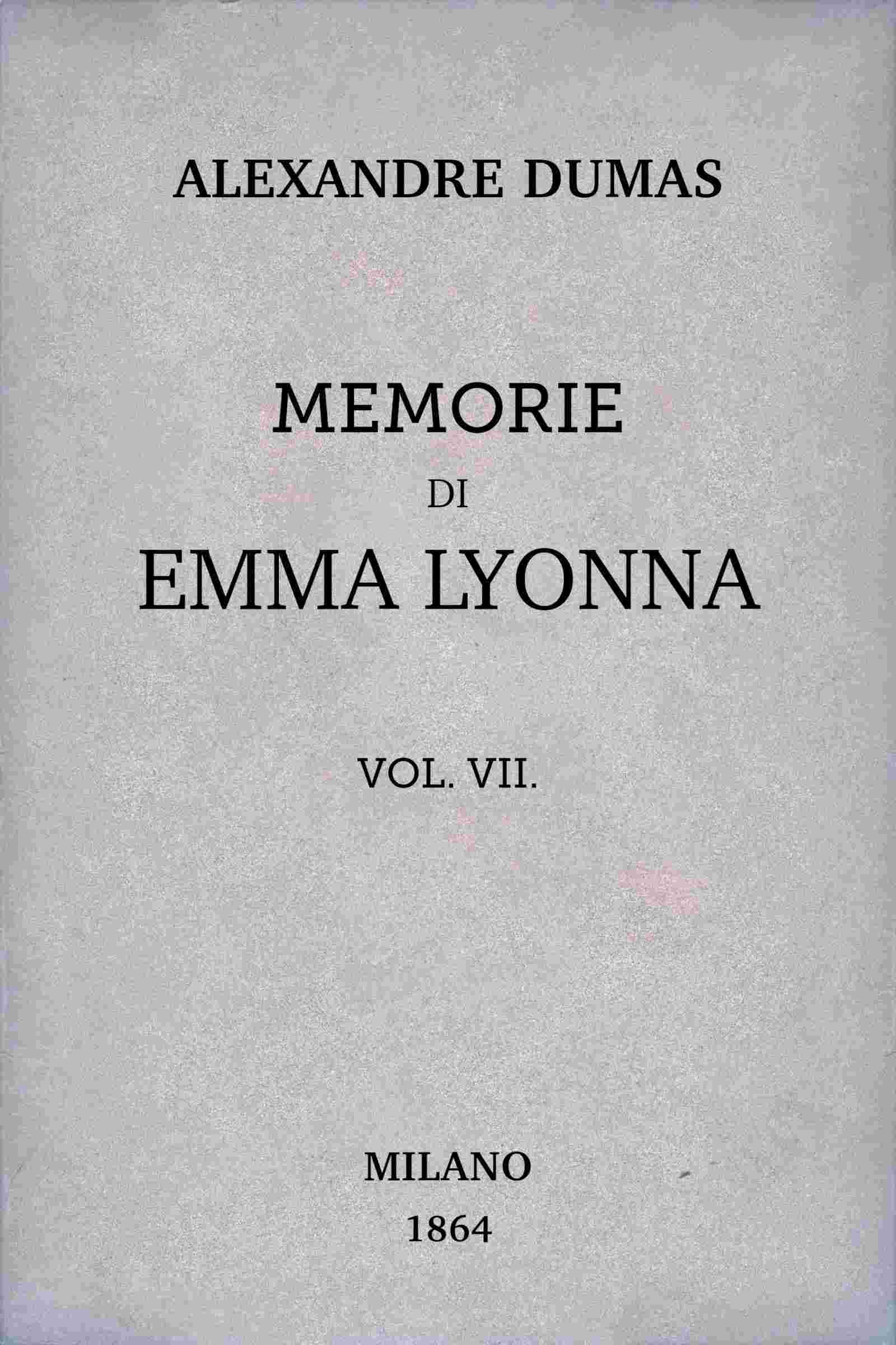 Memorie di Emma Lyonna, vol. 7/8 cover