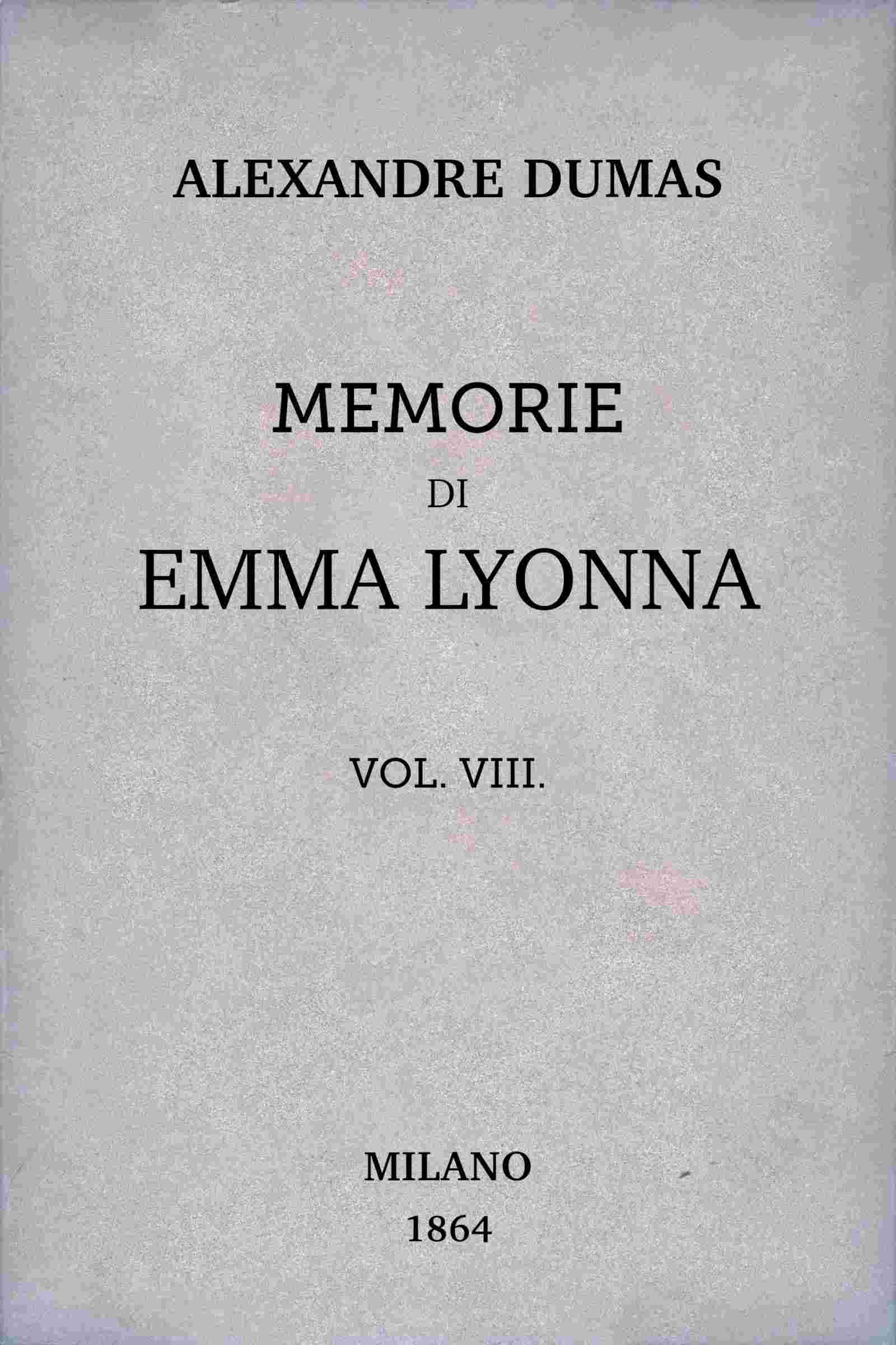 Memorie di Emma Lyonna, vol. 8/8 cover