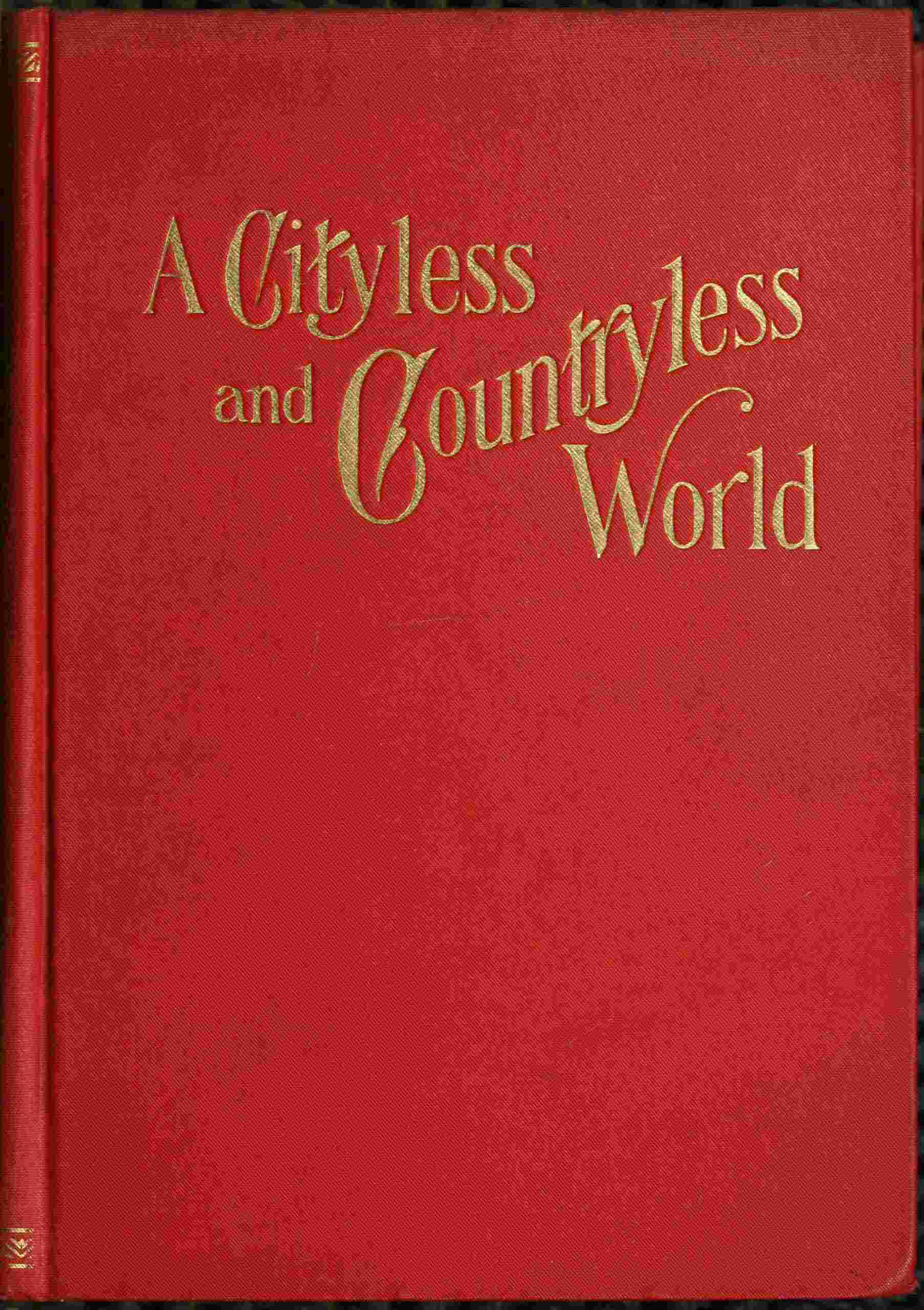 A cityless and countryless world cover