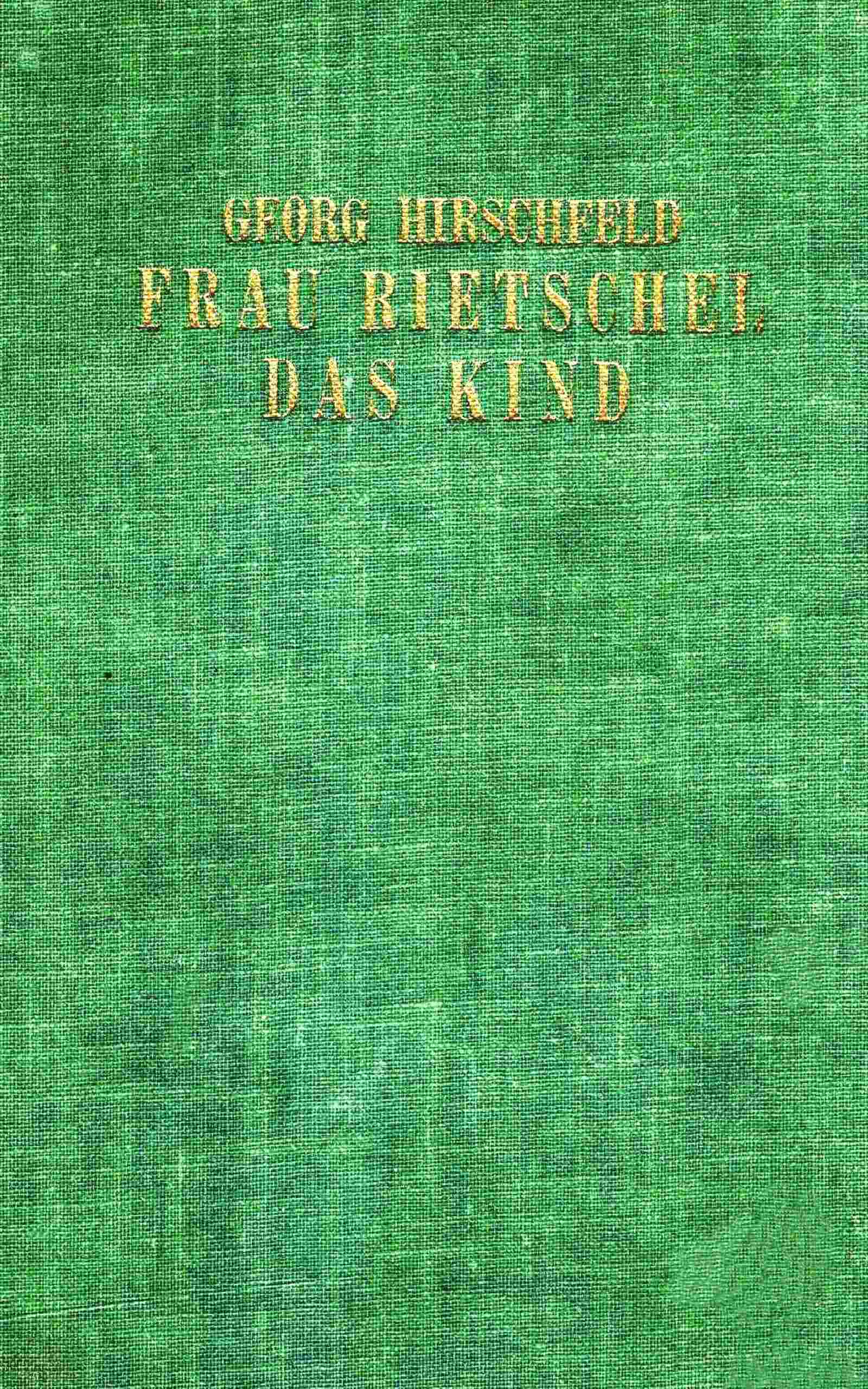 Frau Rietschel das Kind cover