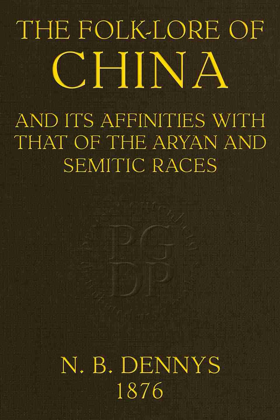 The folk-lore of China cover