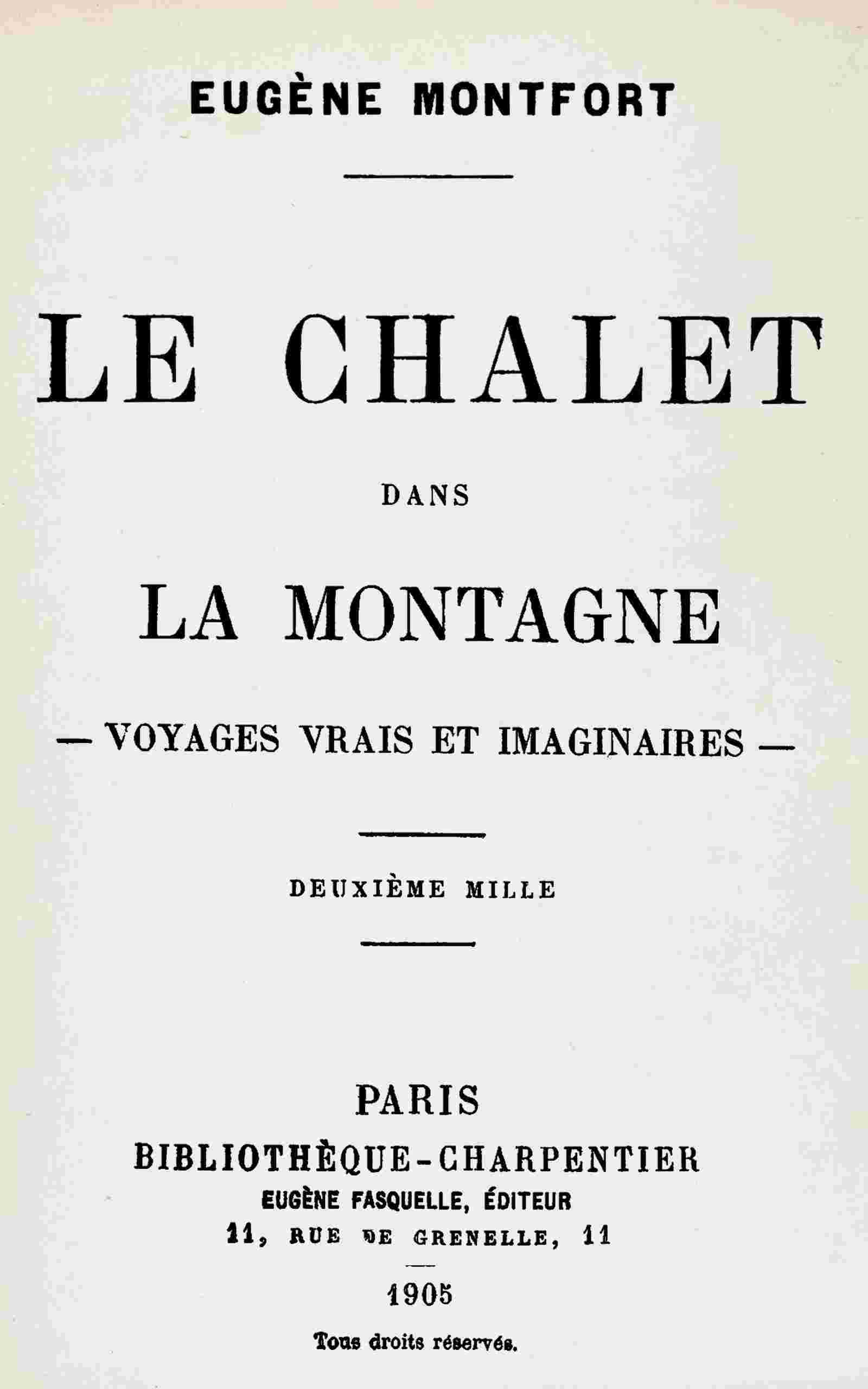 Le chalet dans la montagne cover