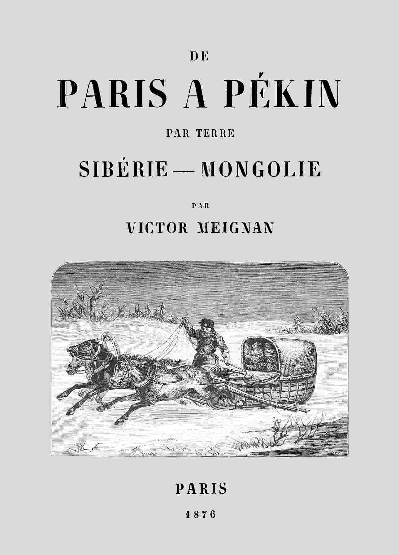 De Paris à Pékin par terre: Sibérie-Mongolie cover