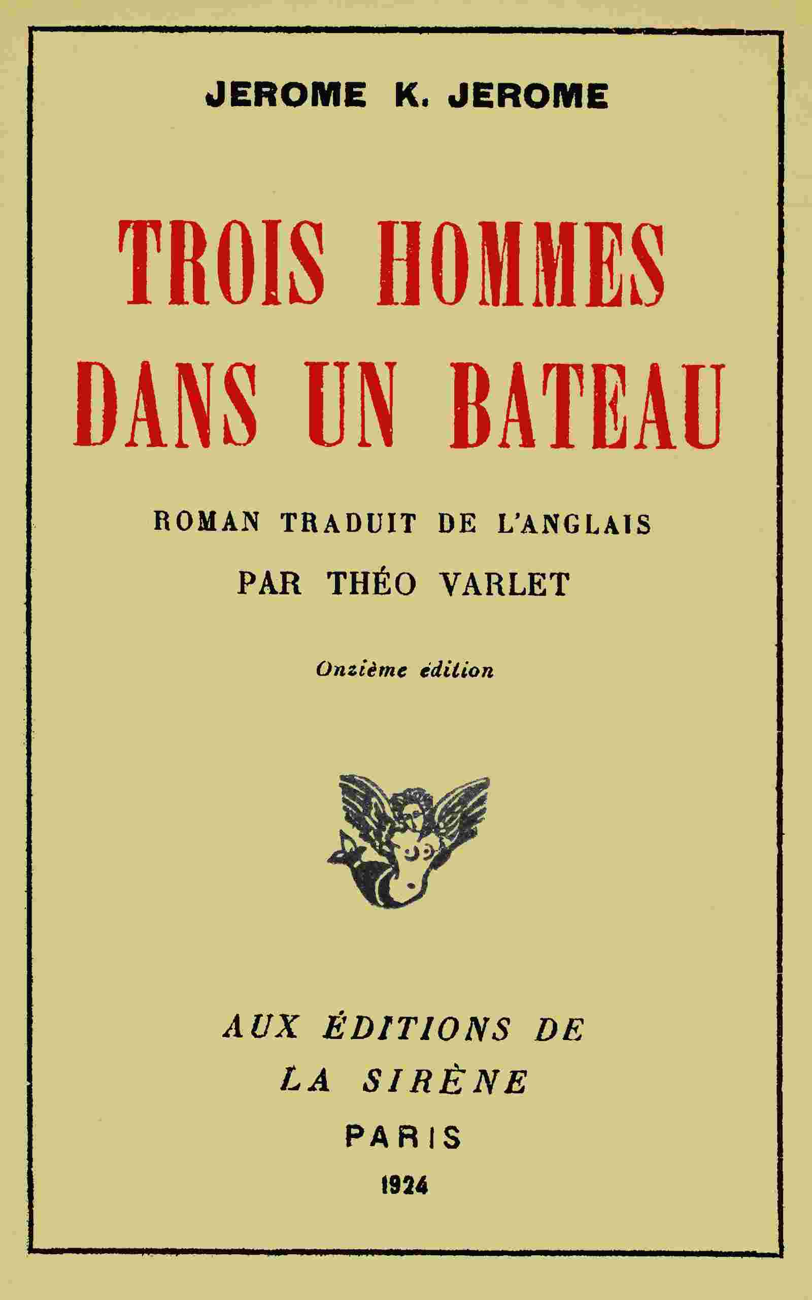 Trois hommes dans un bateau cover