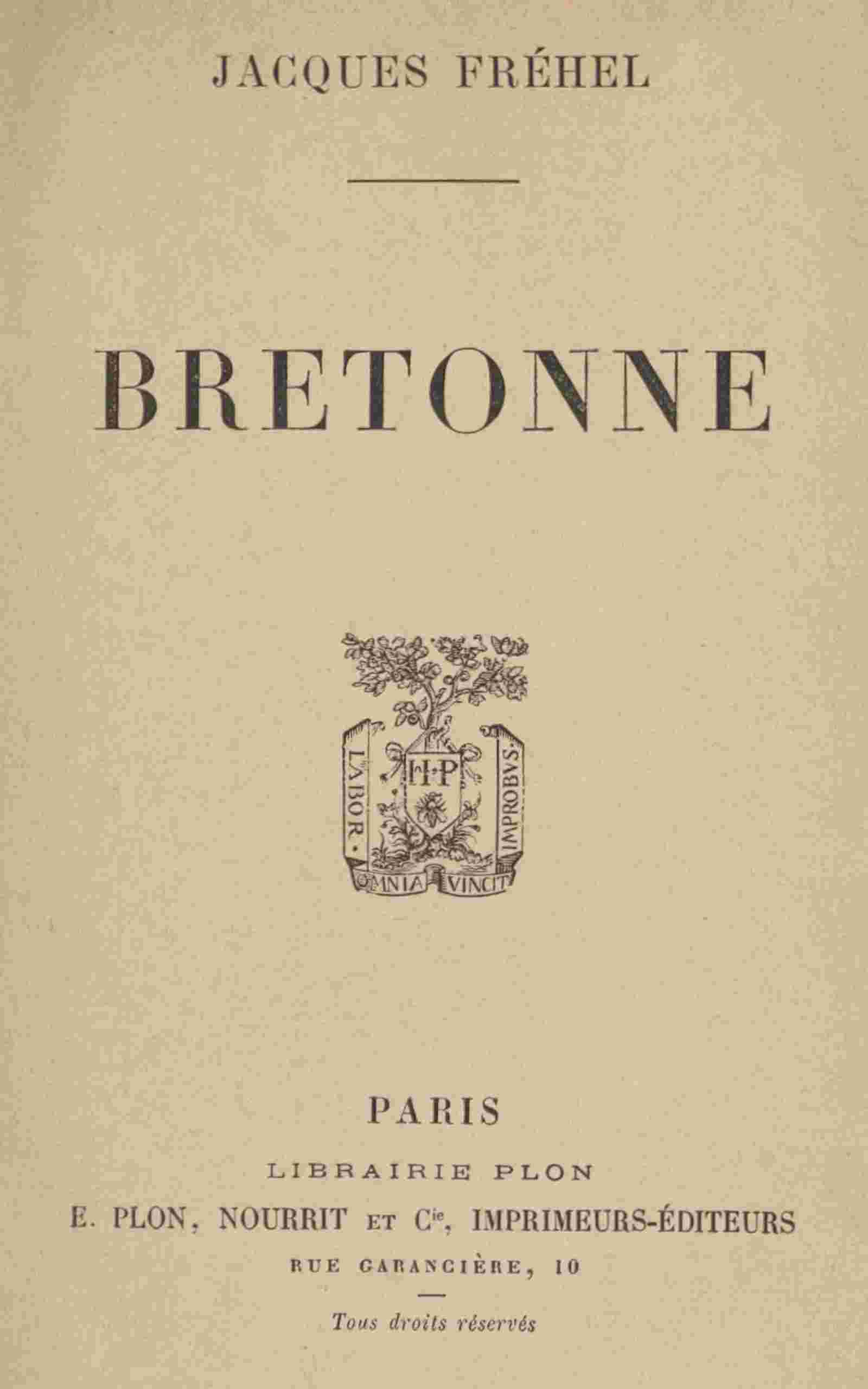 Bretonne cover