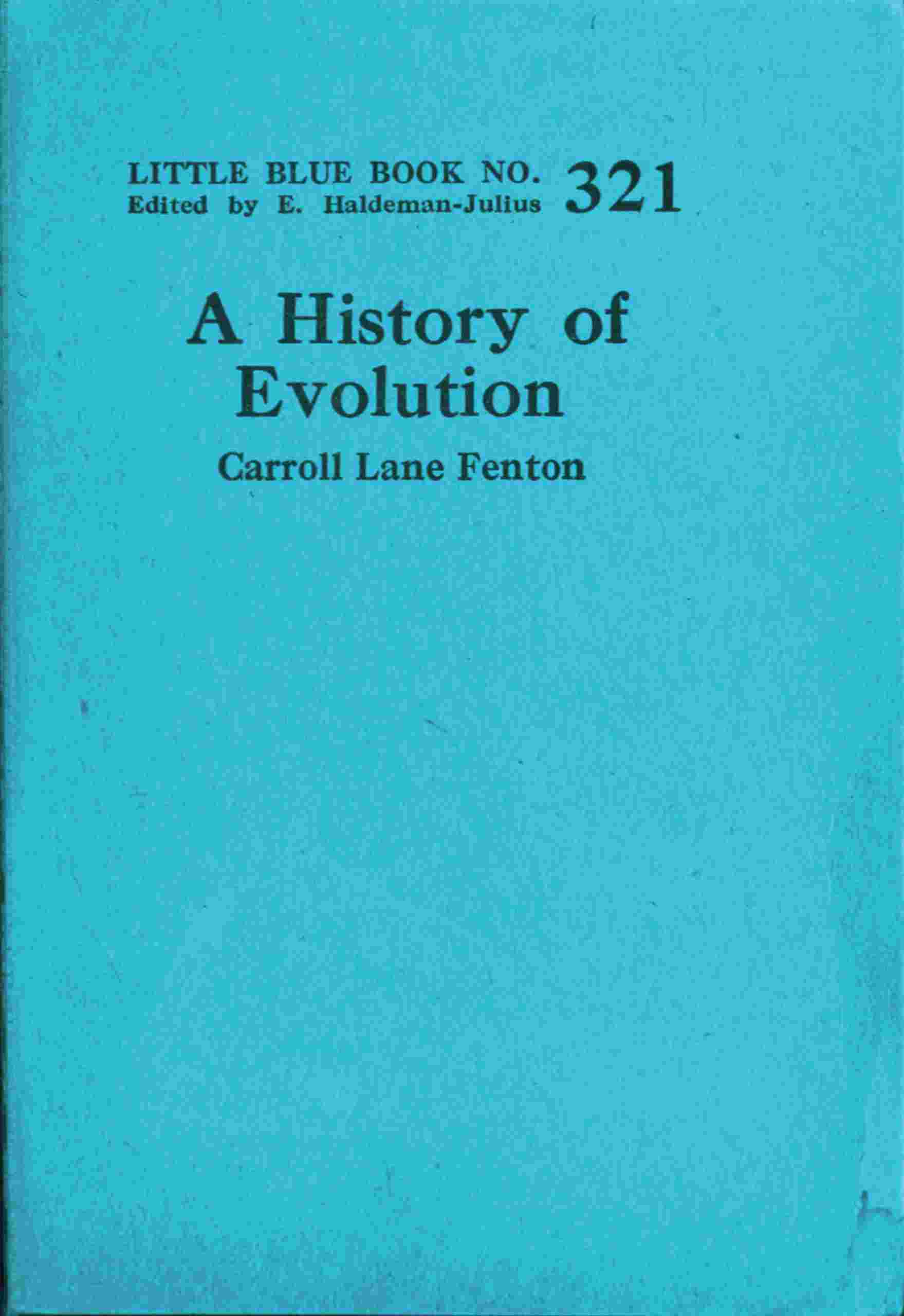 A history of evolution cover