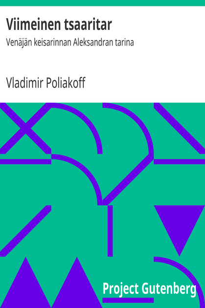 Viimeinen tsaaritar cover