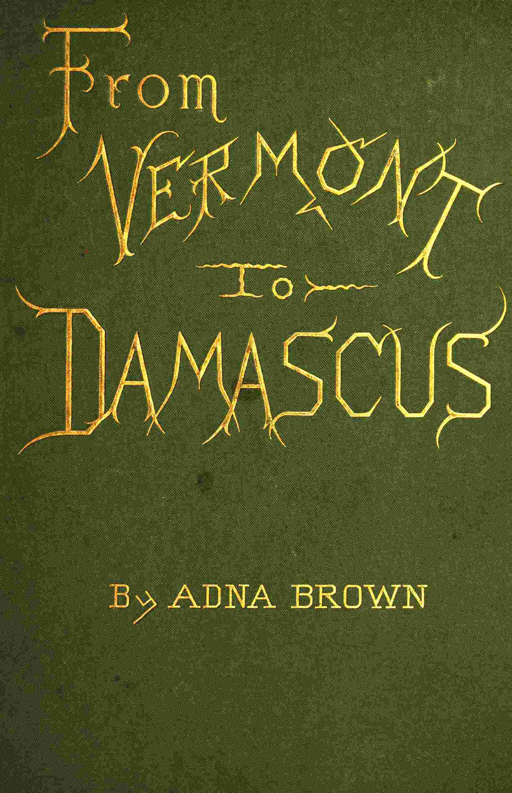 From Vermont to Damascus cover