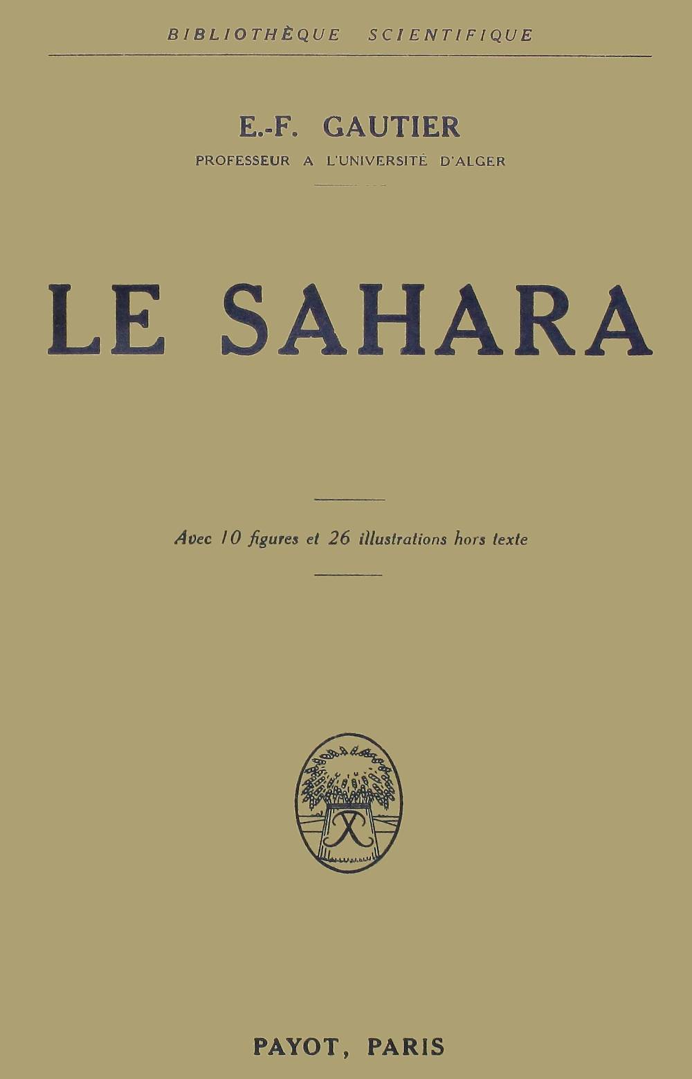 Le Sahara cover