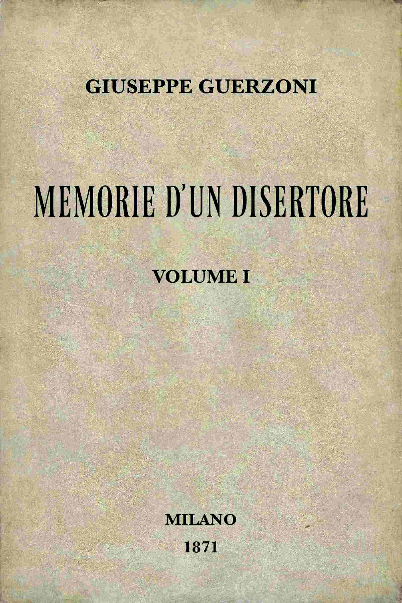 Memorie d'un disertore, vol. 1/3 cover