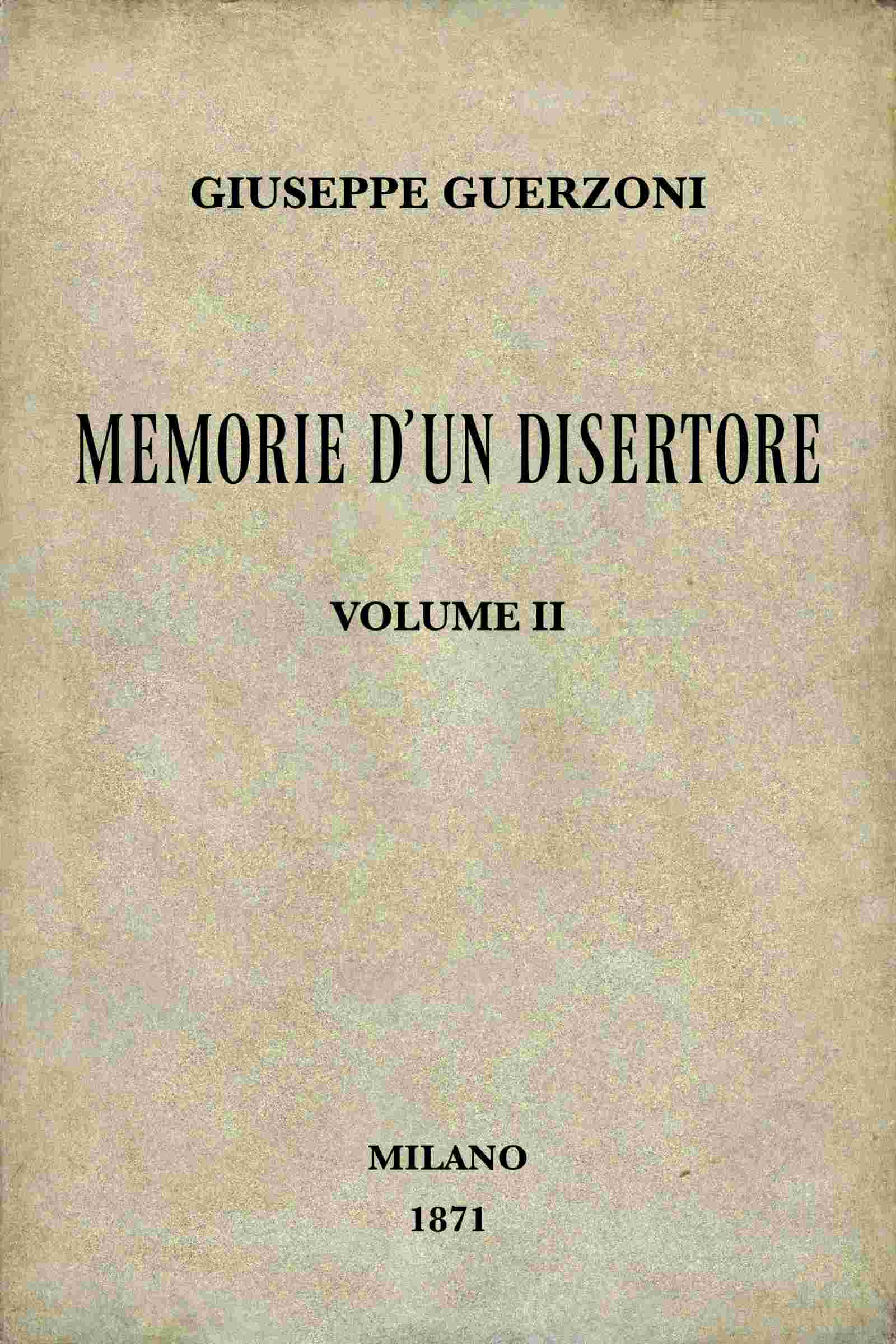 Memorie d'un disertore, vol. 2/3 cover