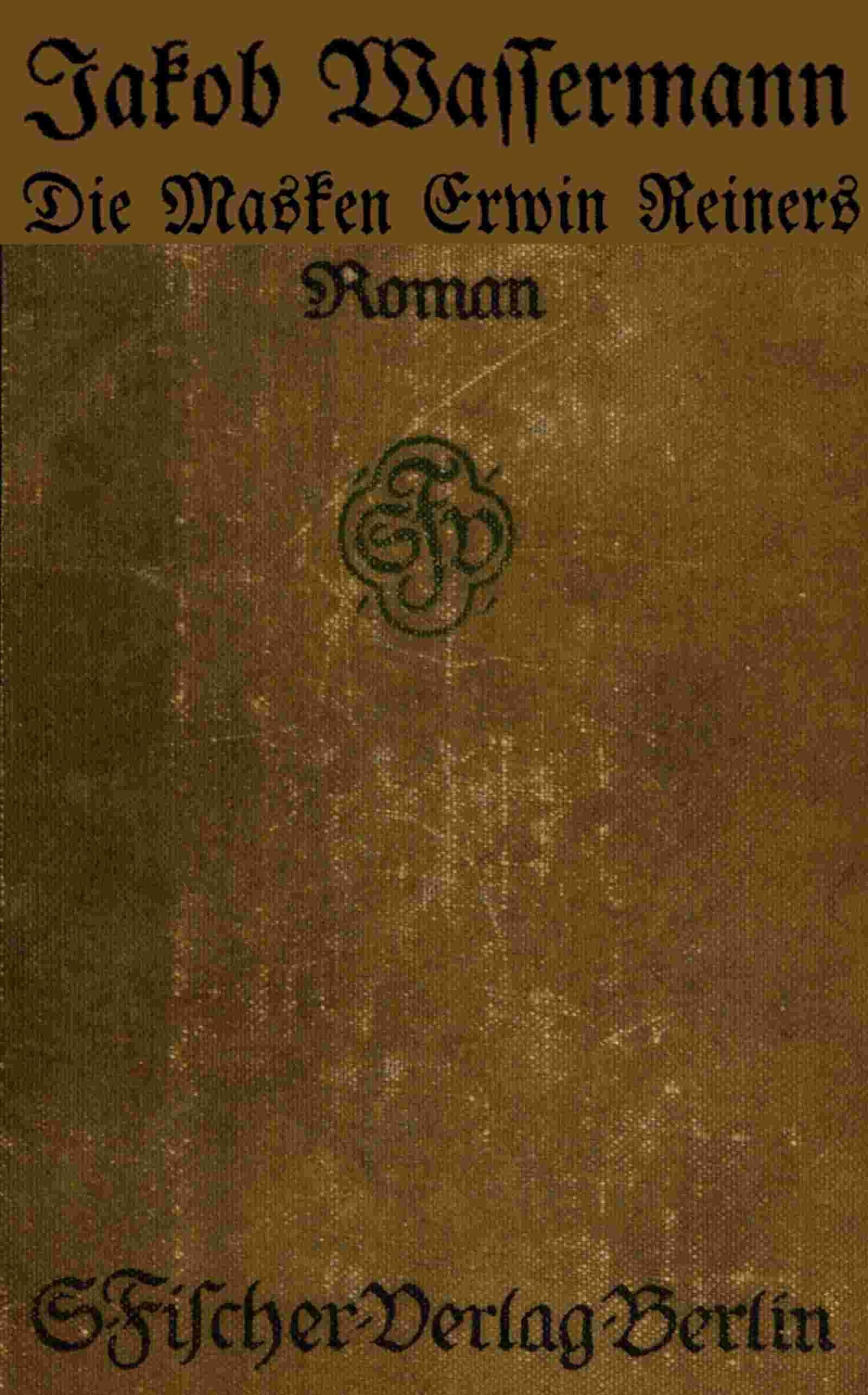 Die Masken Erwin Reiners cover