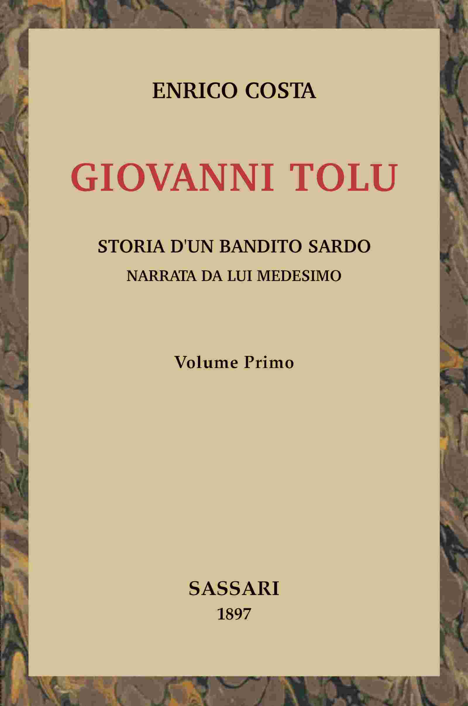 Giovanni Tolu, vol. 1/2 cover