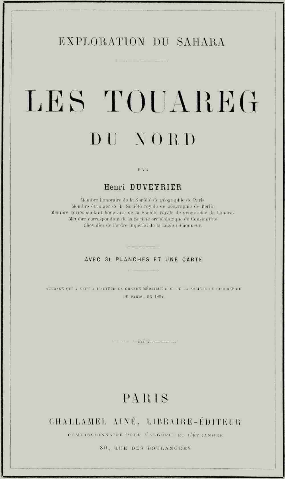 Les Touâreg du nord cover