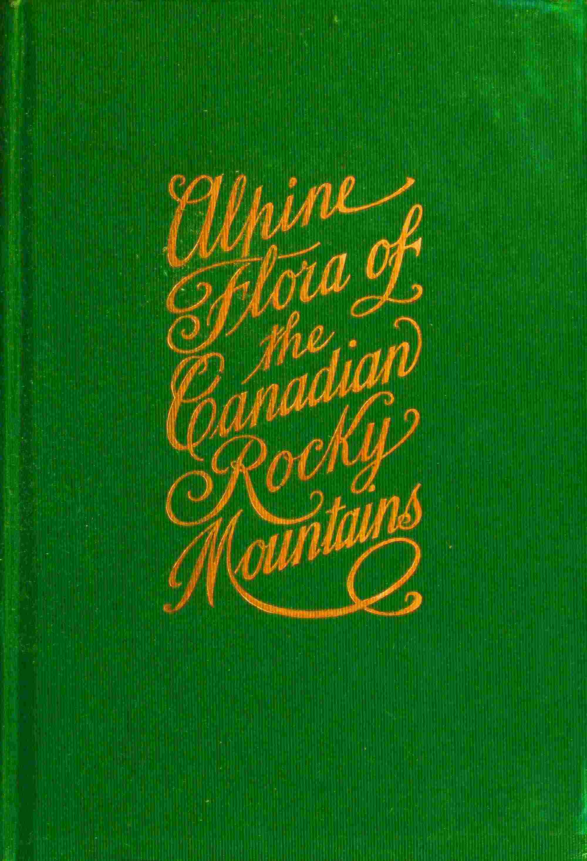 Alpine flora of the Canadian Rocky Mountains cover