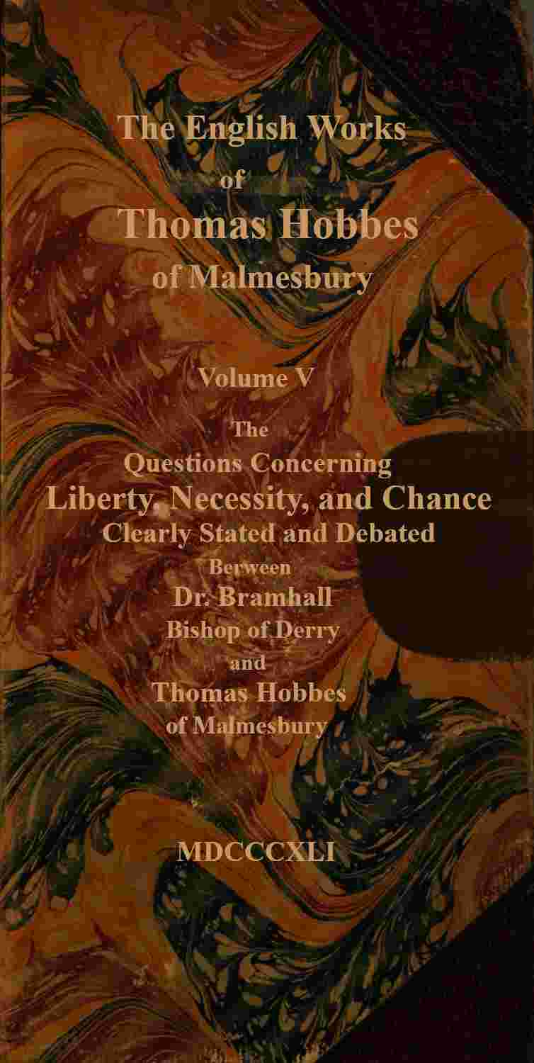 The English works of Thomas Hobbes of Malmesbury, Volume 05 (of 11) cover