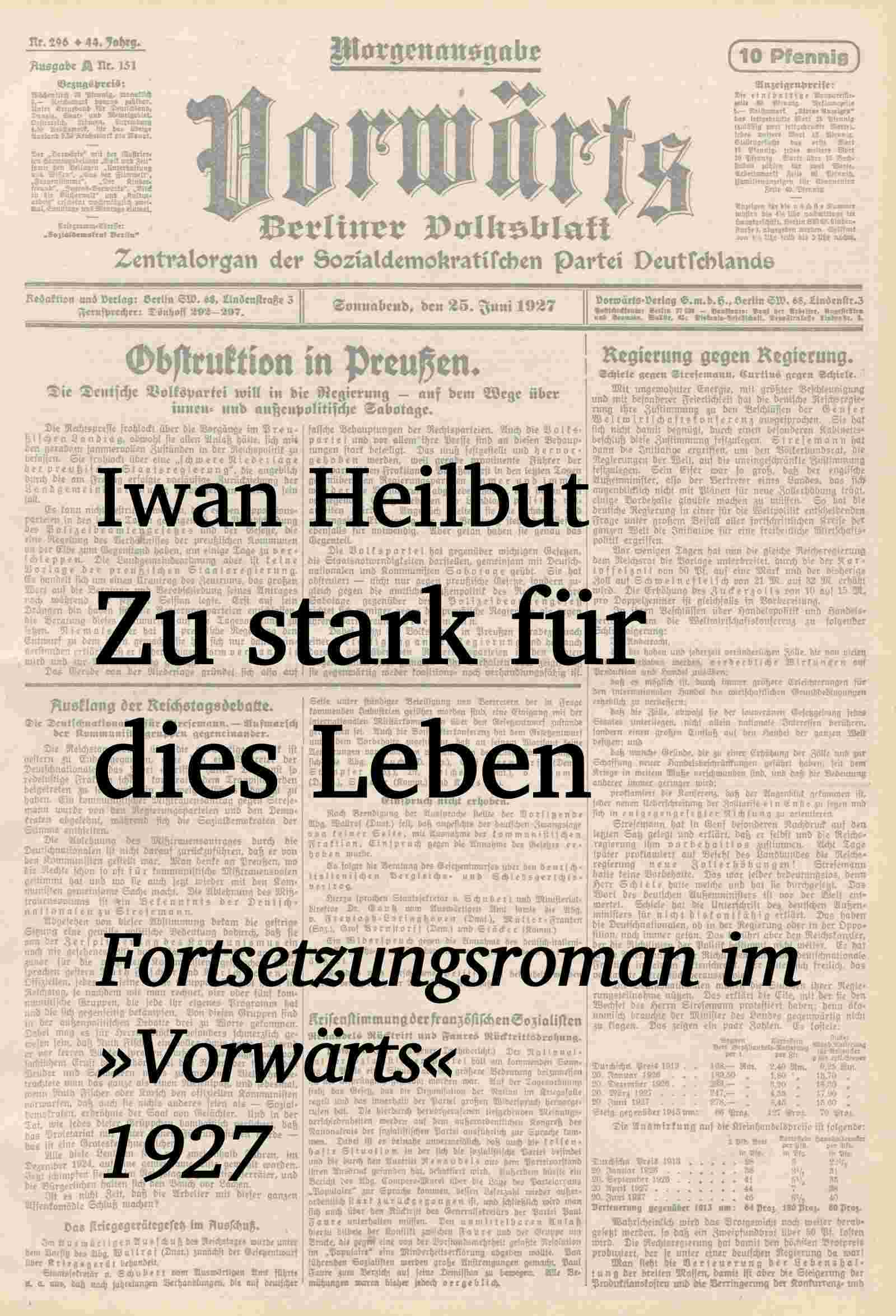 Zu stark für dies Leben cover