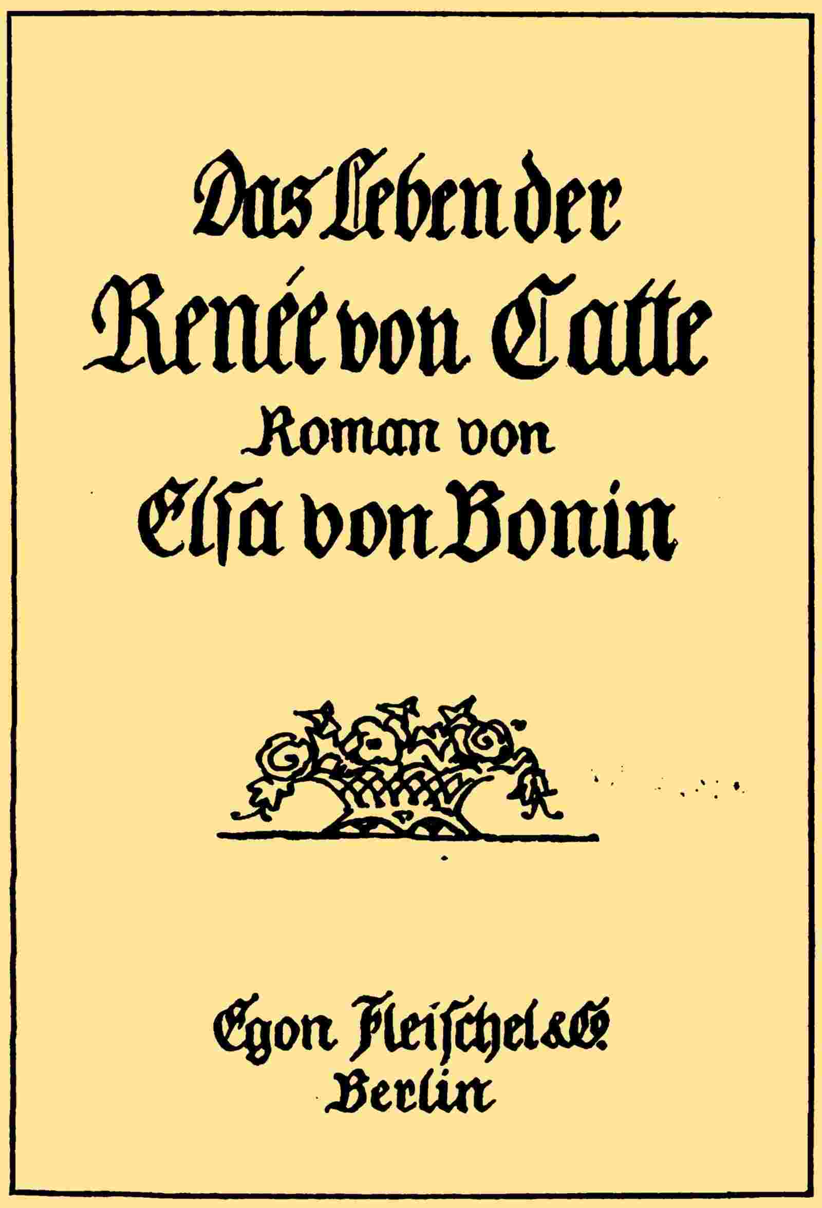 Das Leben der Renée von Catte cover