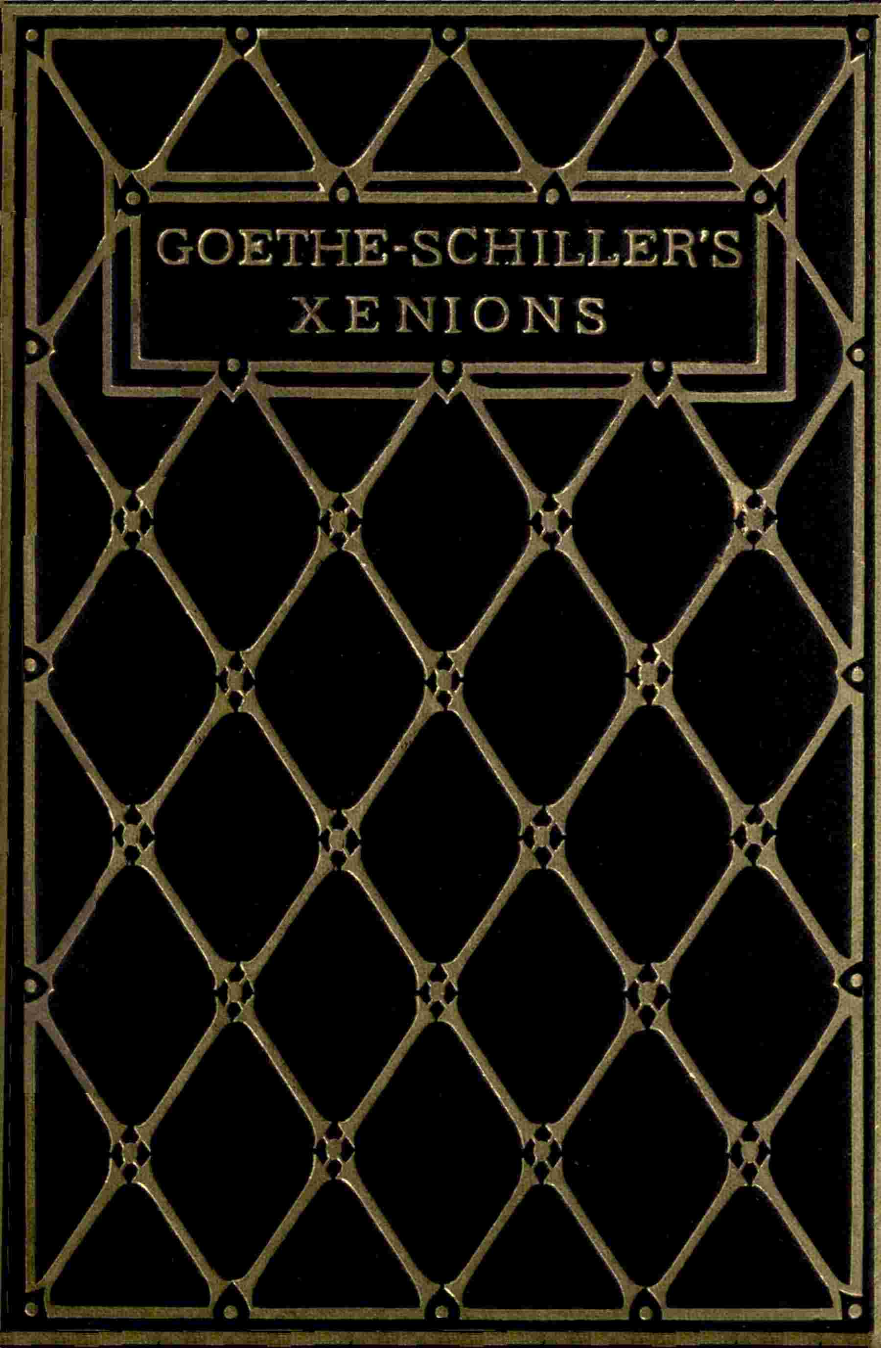Goethe and Schiller's Xenions cover