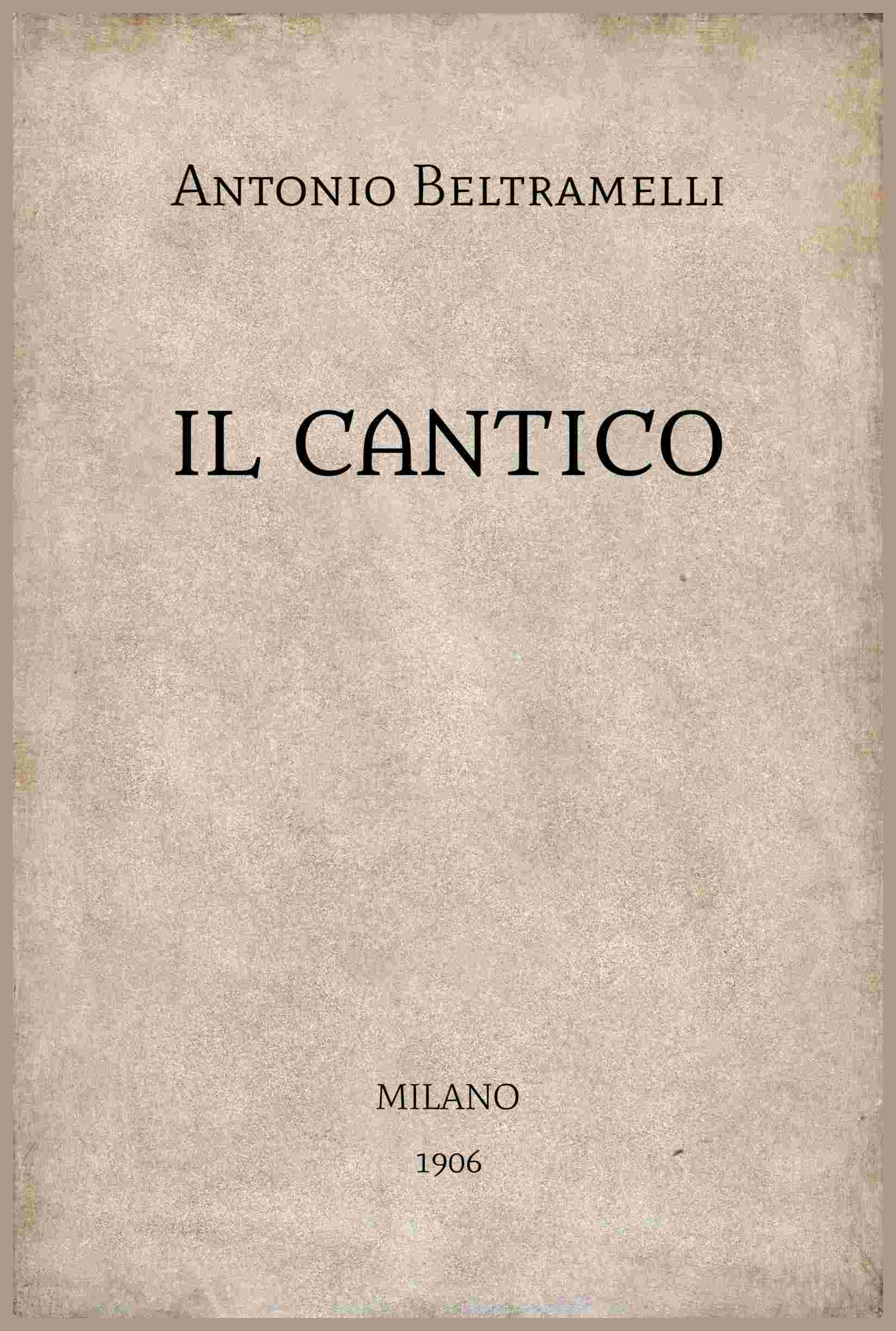 Il Cantico cover