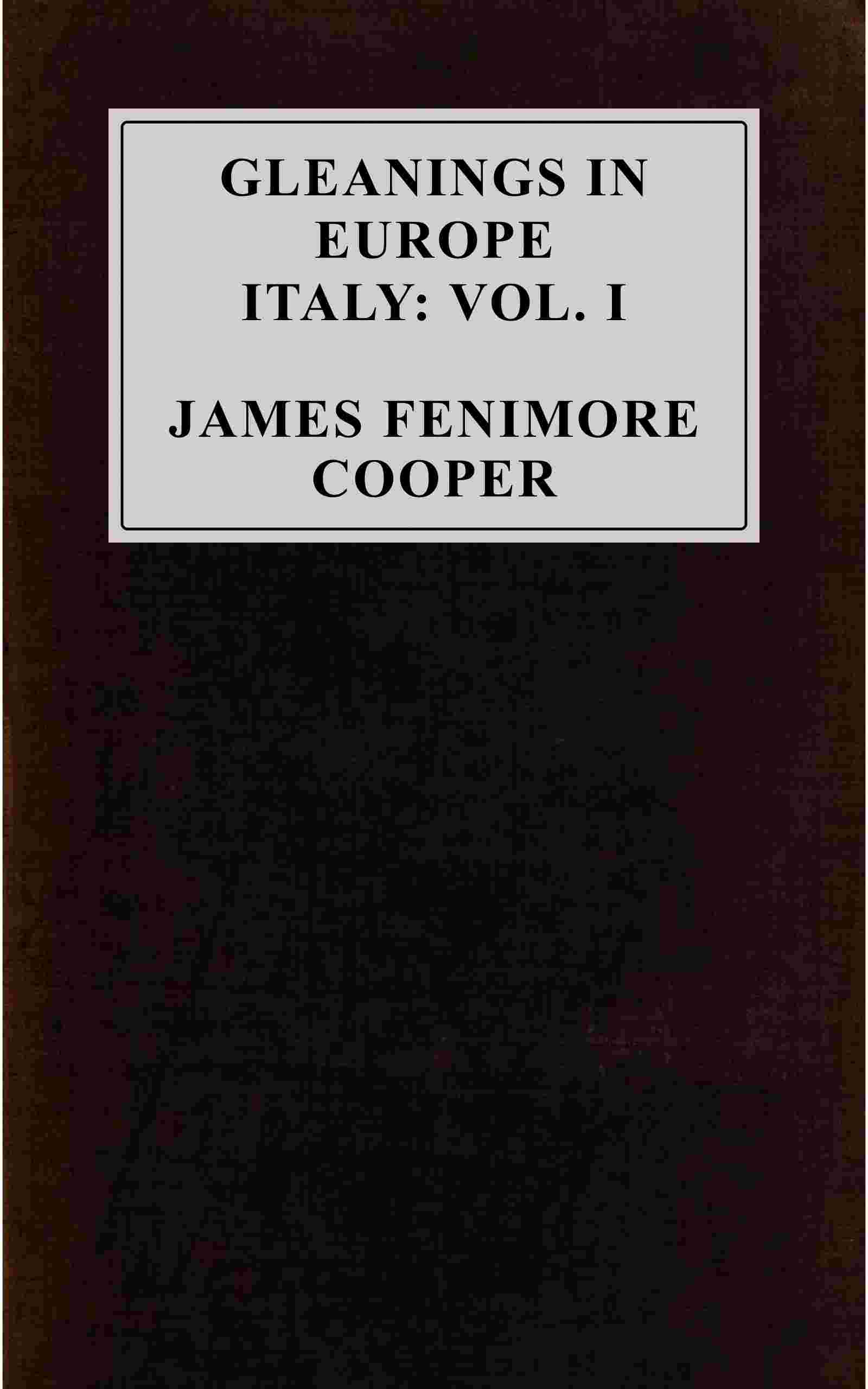 Gleanings in Europe cover