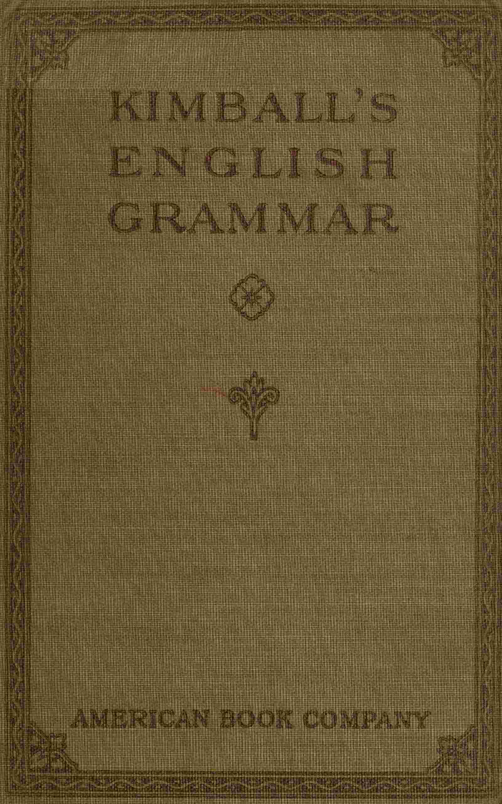 English grammar cover