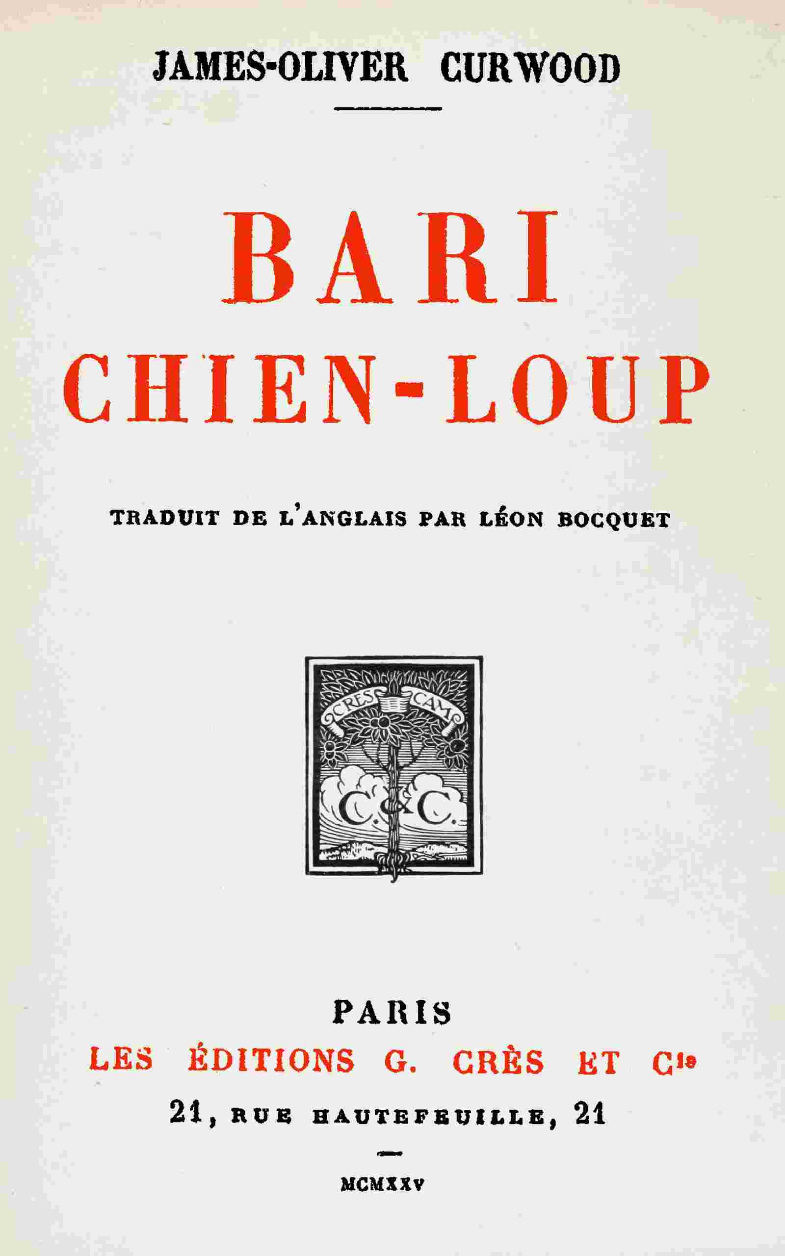 Bari, chien-loup cover