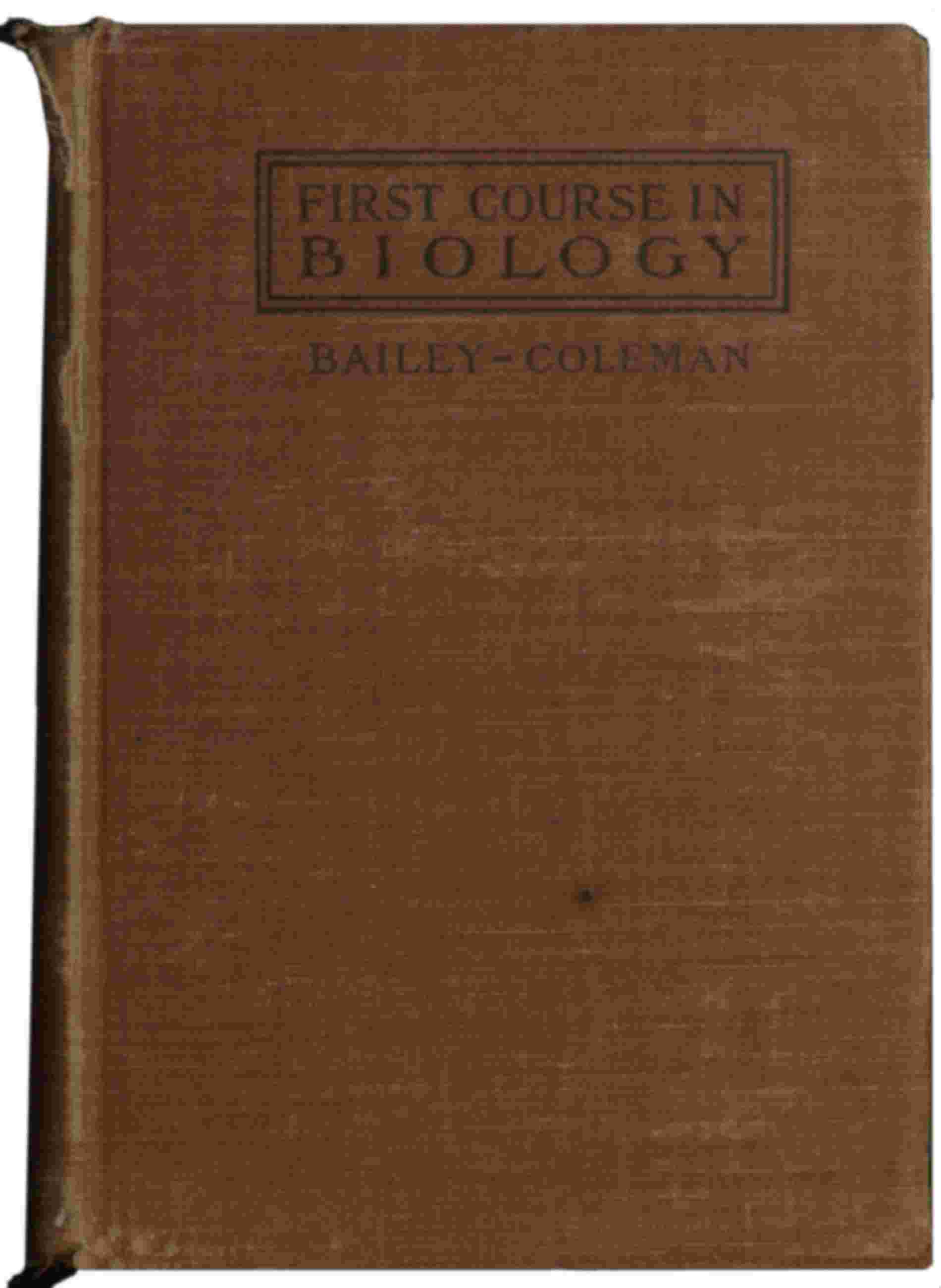 First course in biology cover