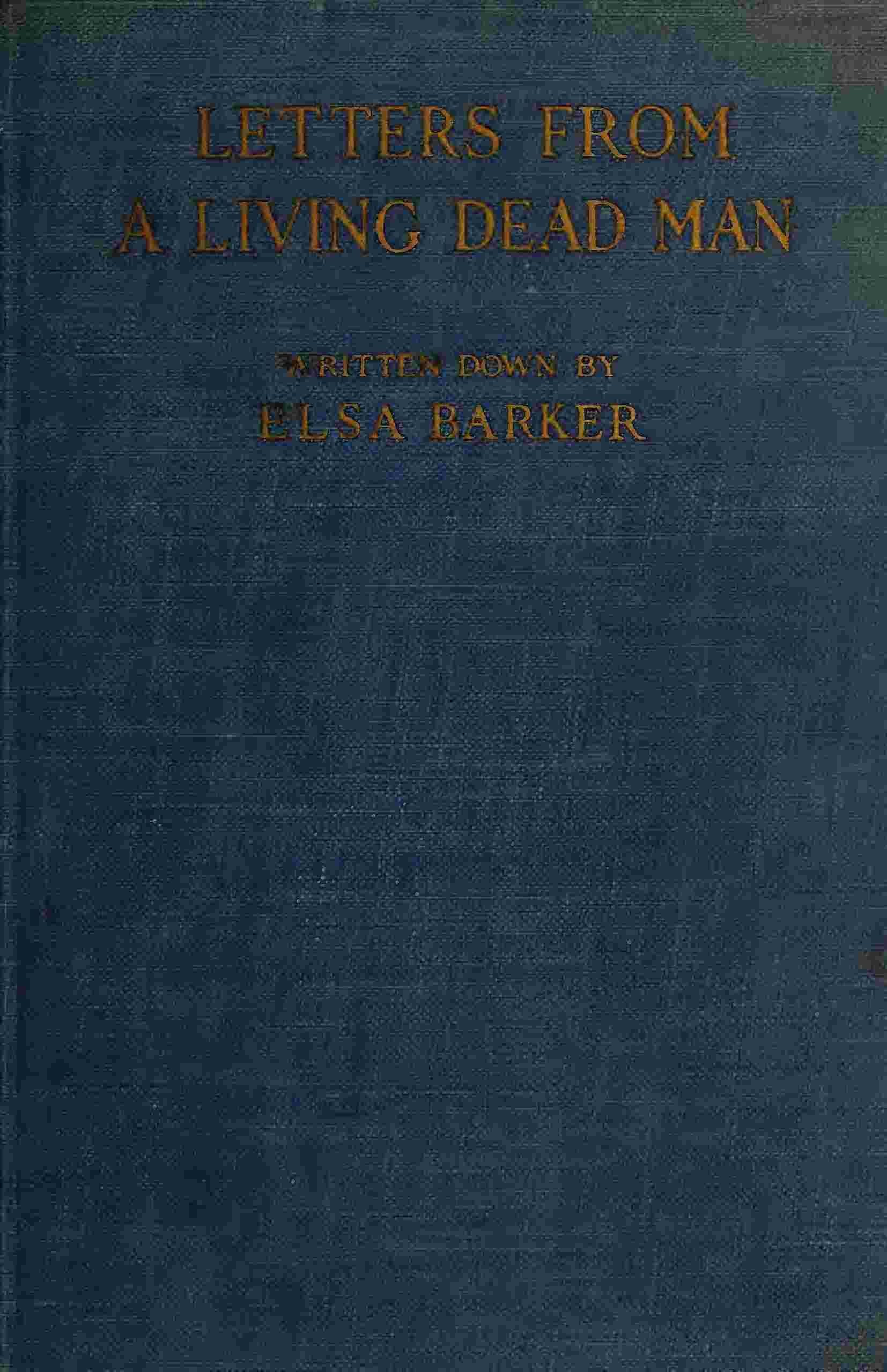 Letters from a living dead man cover