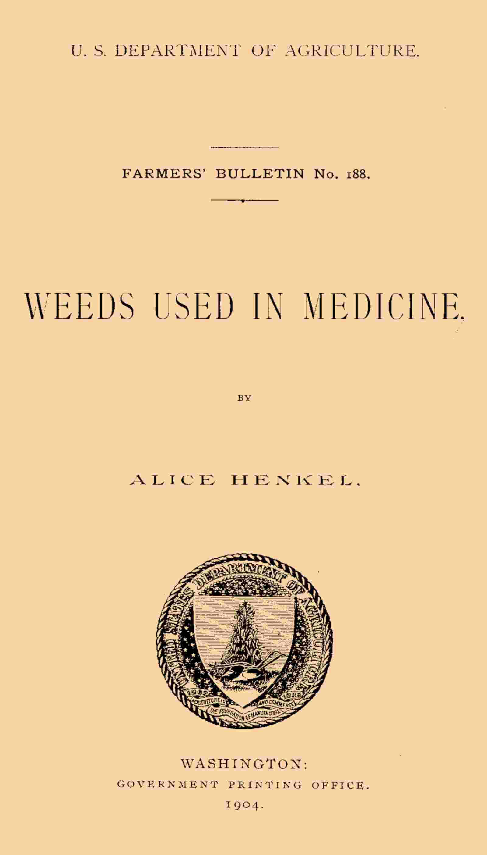 Weeds used in medicine cover