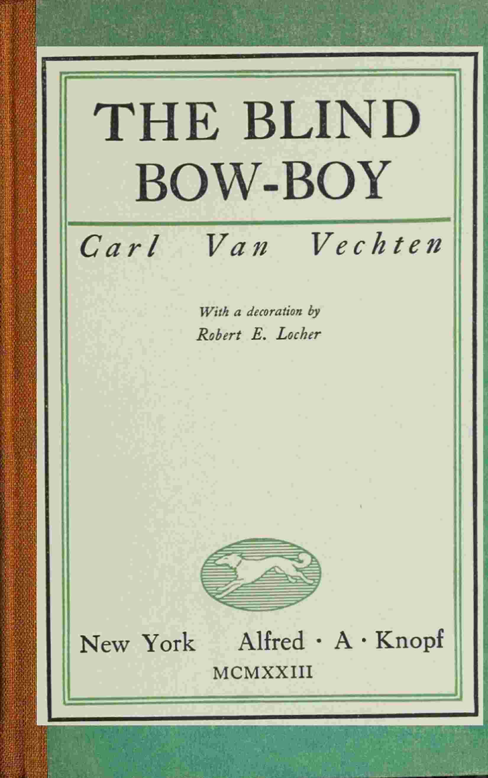The blind bow-boy cover