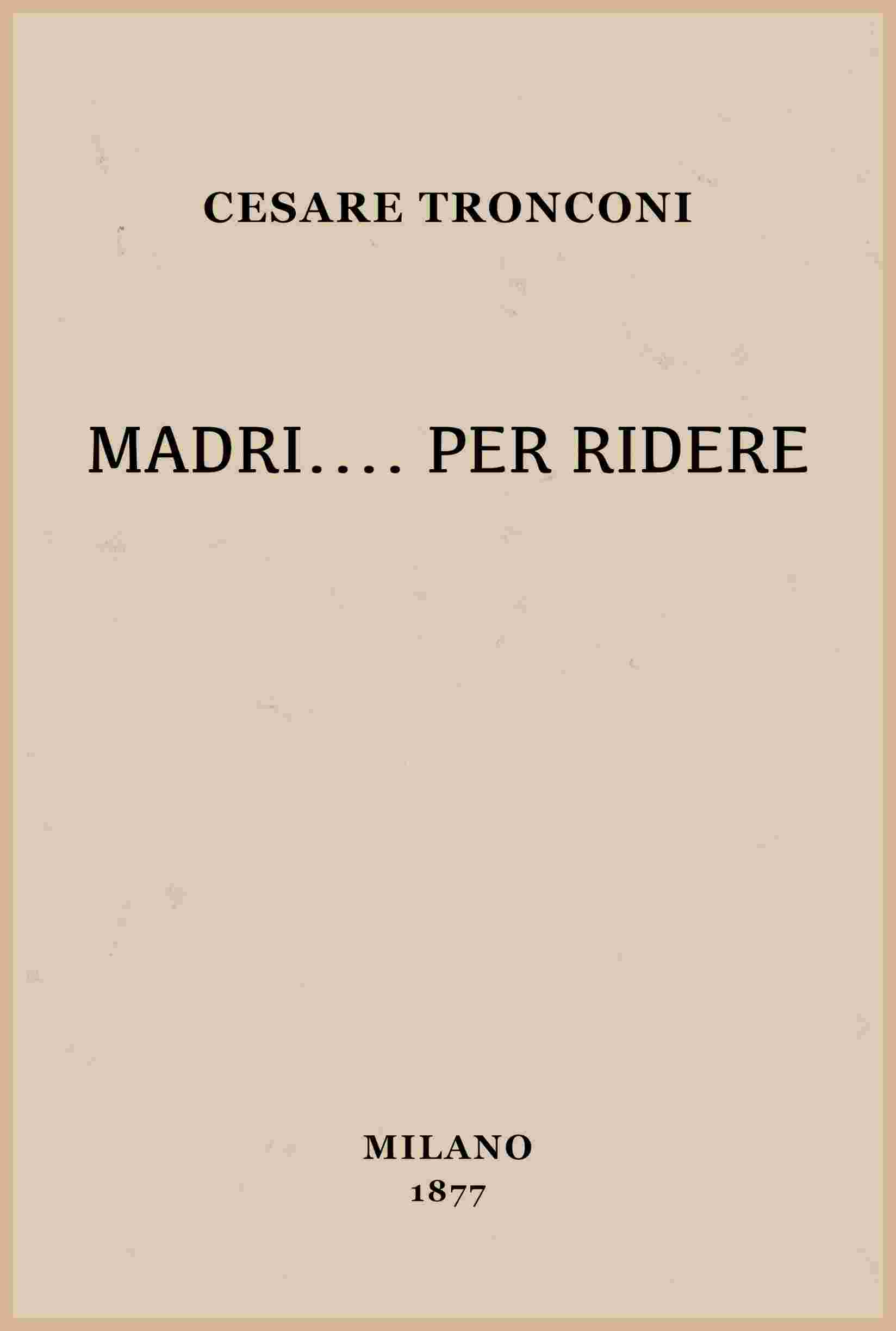 Madri.... per ridere cover
