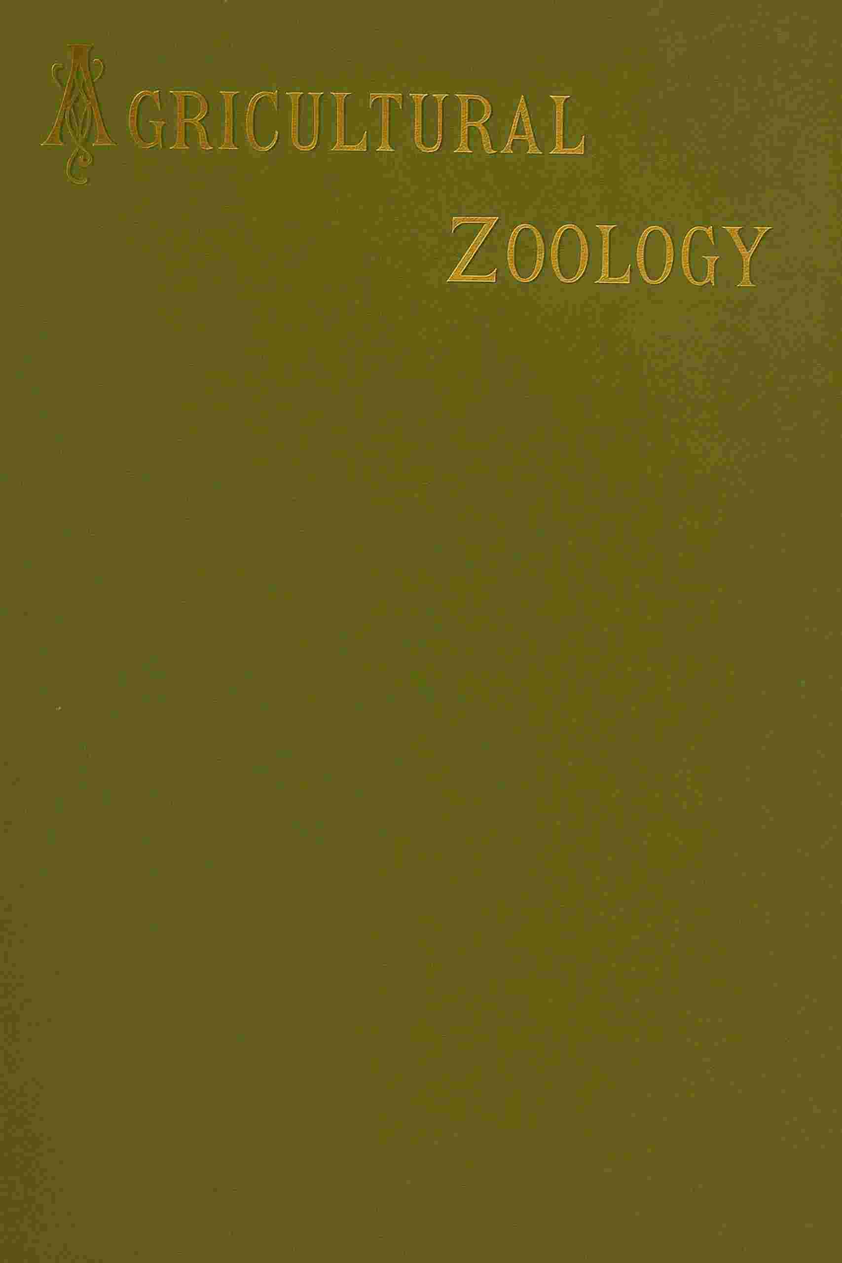 Agricultural zoology cover