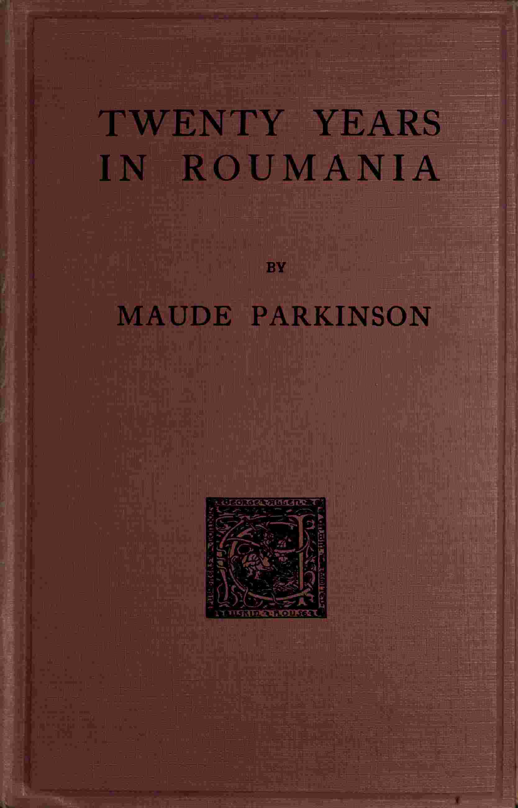 Twenty years in Roumania cover
