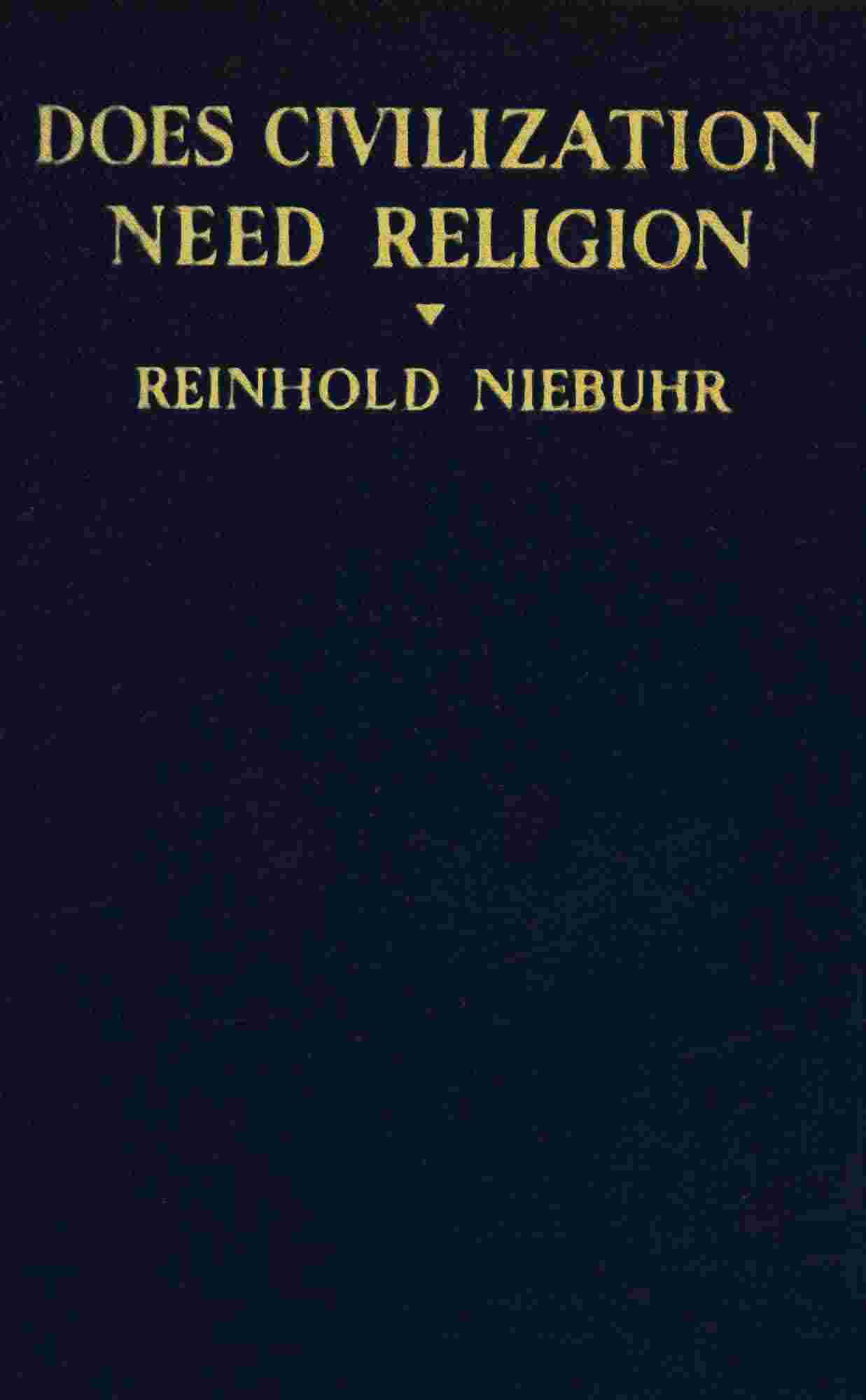 Does civilization need religion? cover