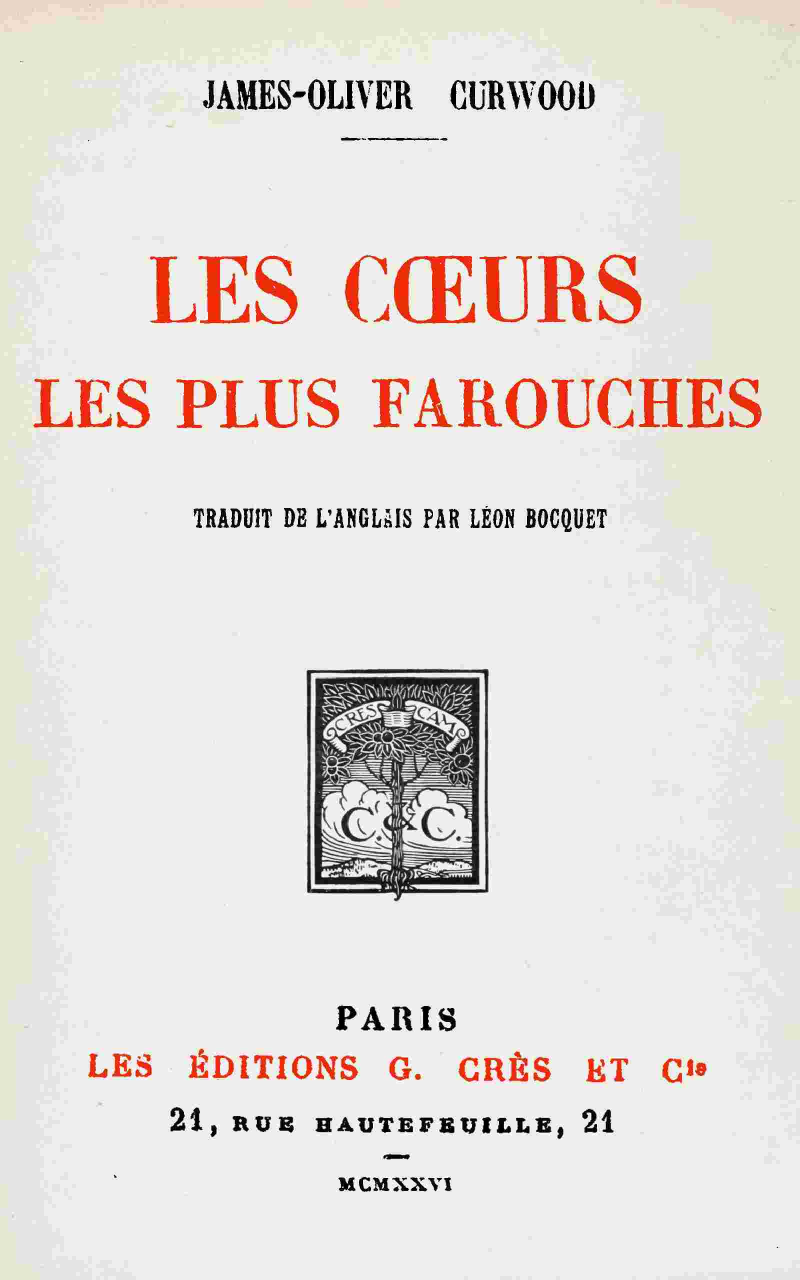 Les cœurs les plus farouches cover