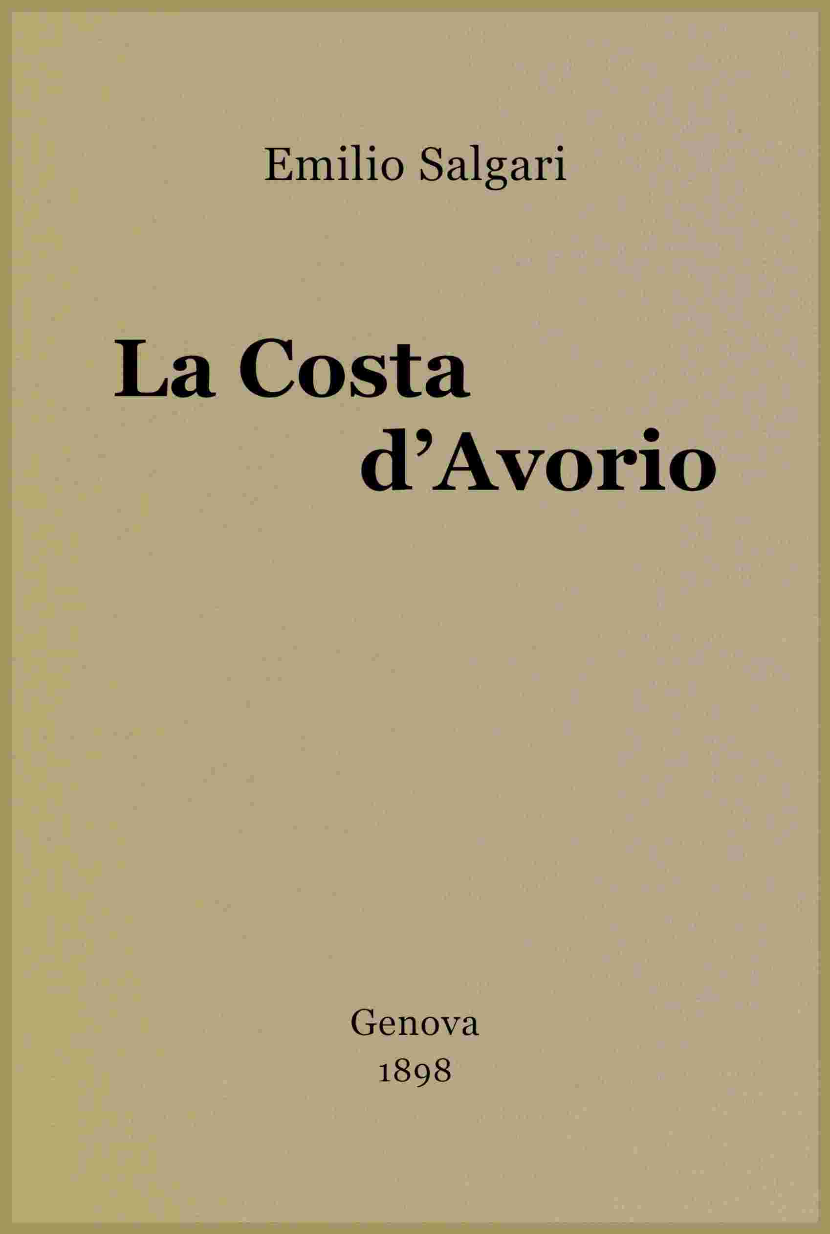 La Costa d'Avorio cover