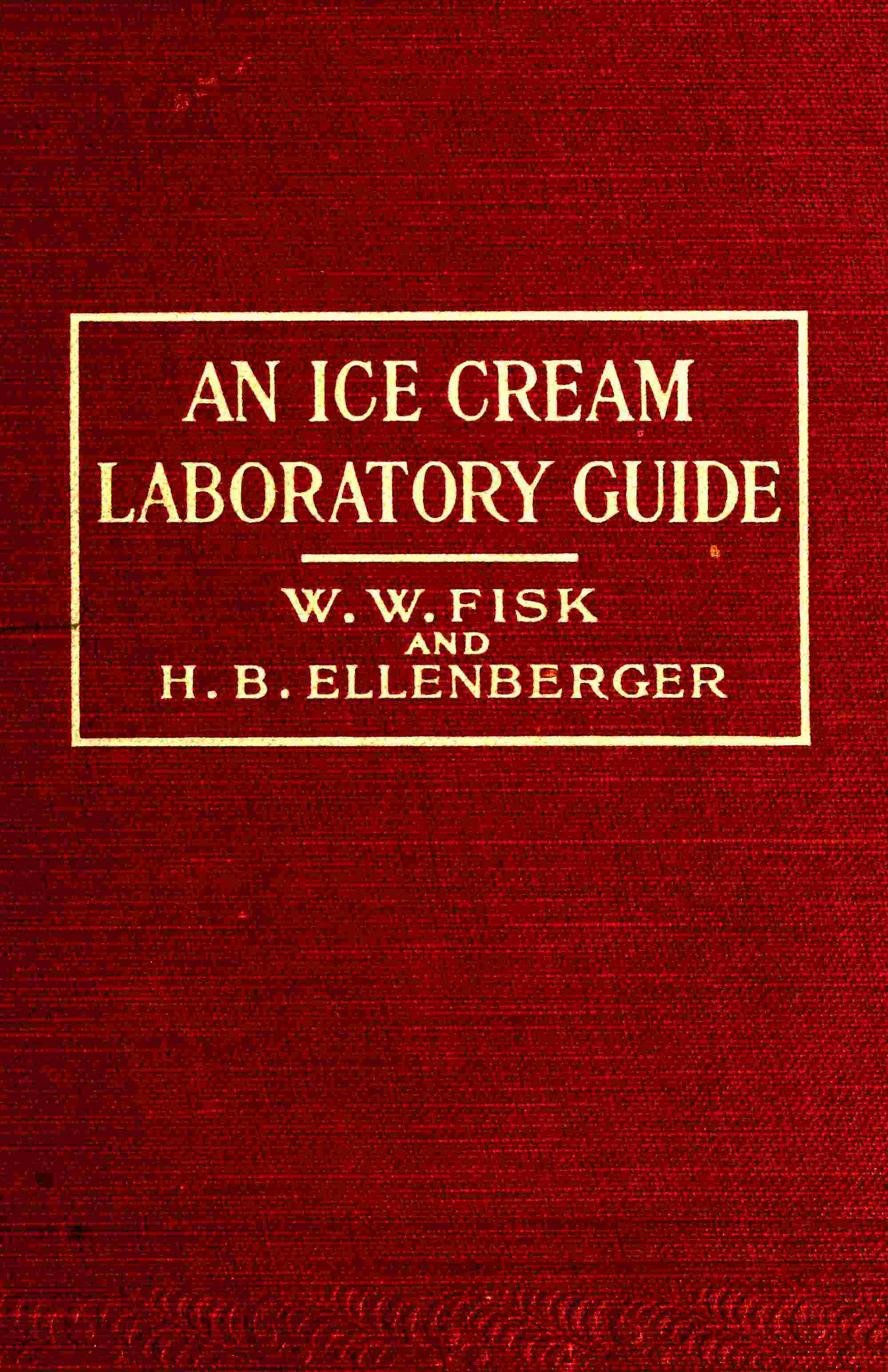 An ice cream laboratory guide cover
