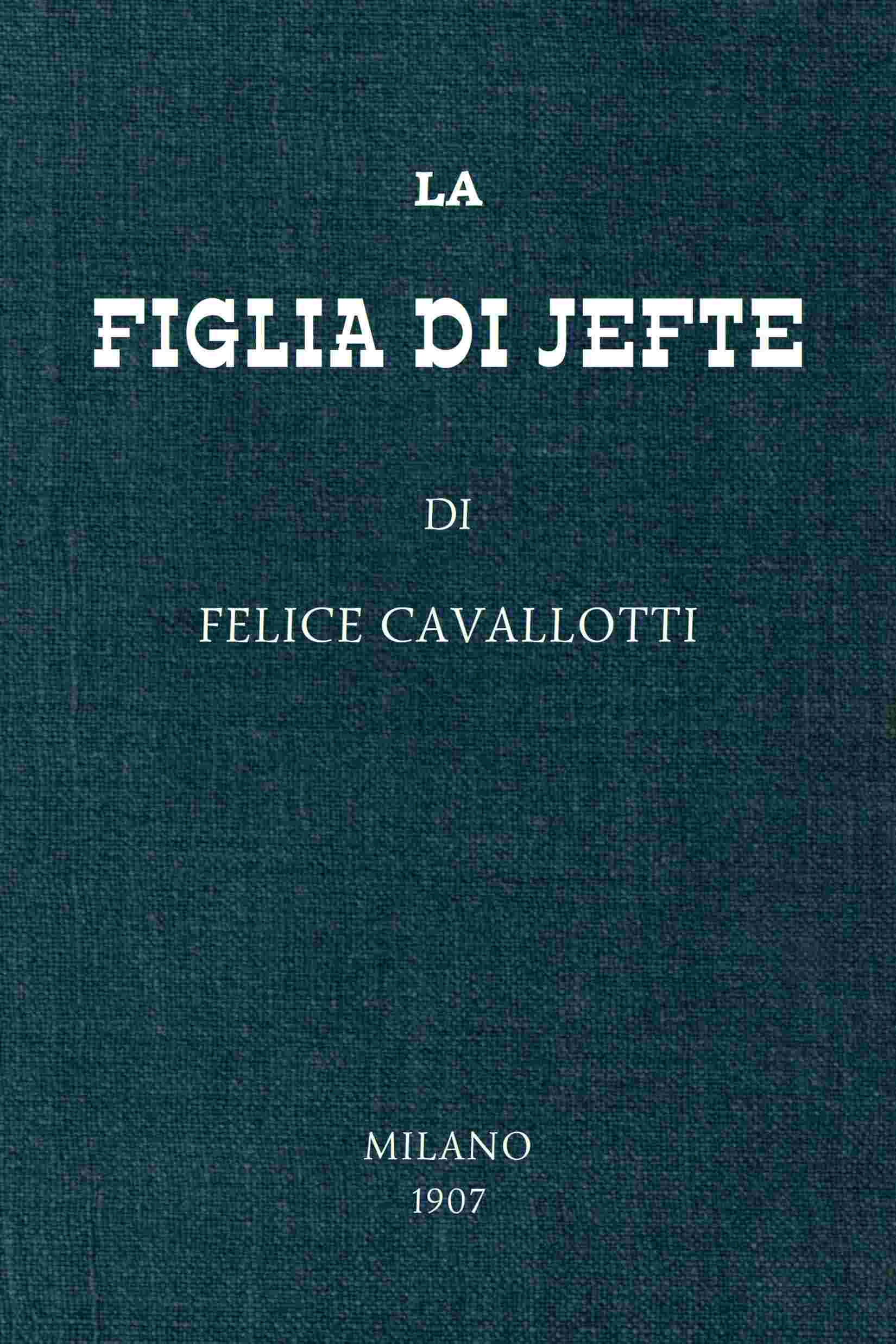 La figlia di Jefte cover