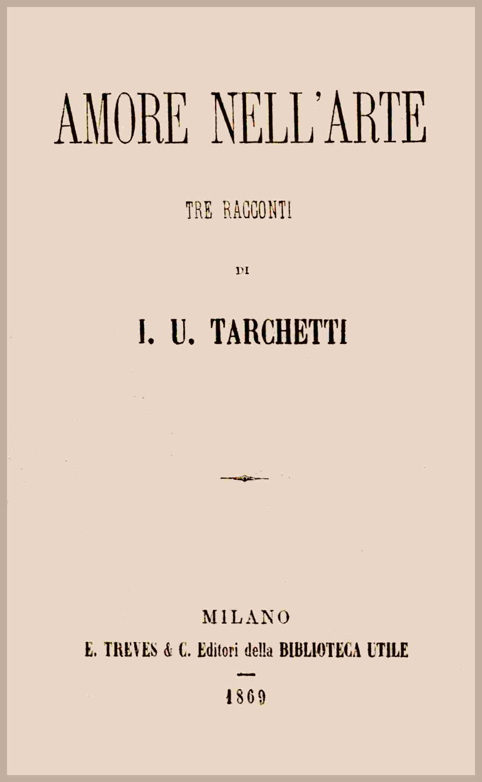 Amore nell'arte cover