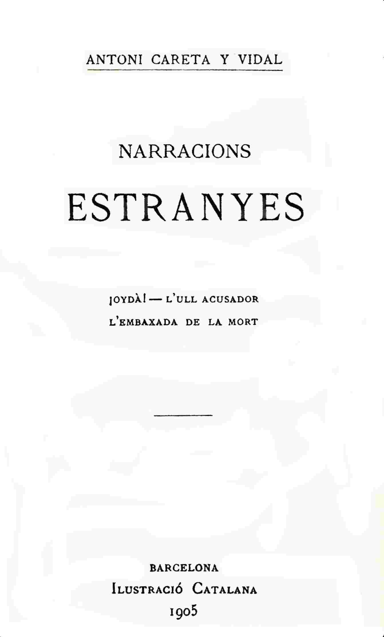 Narracions estranyes cover