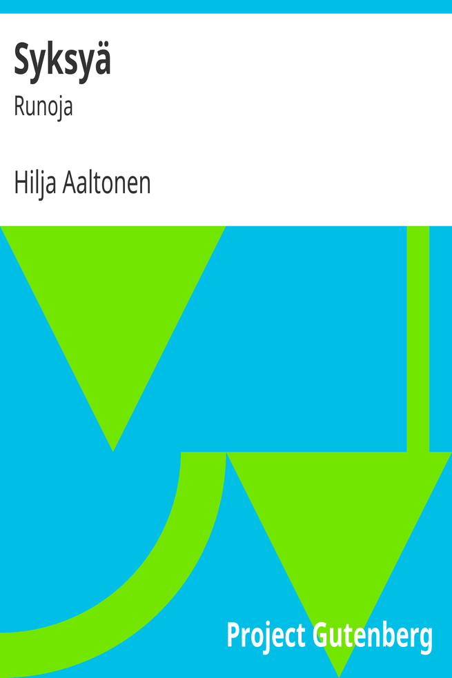 Syksyä cover