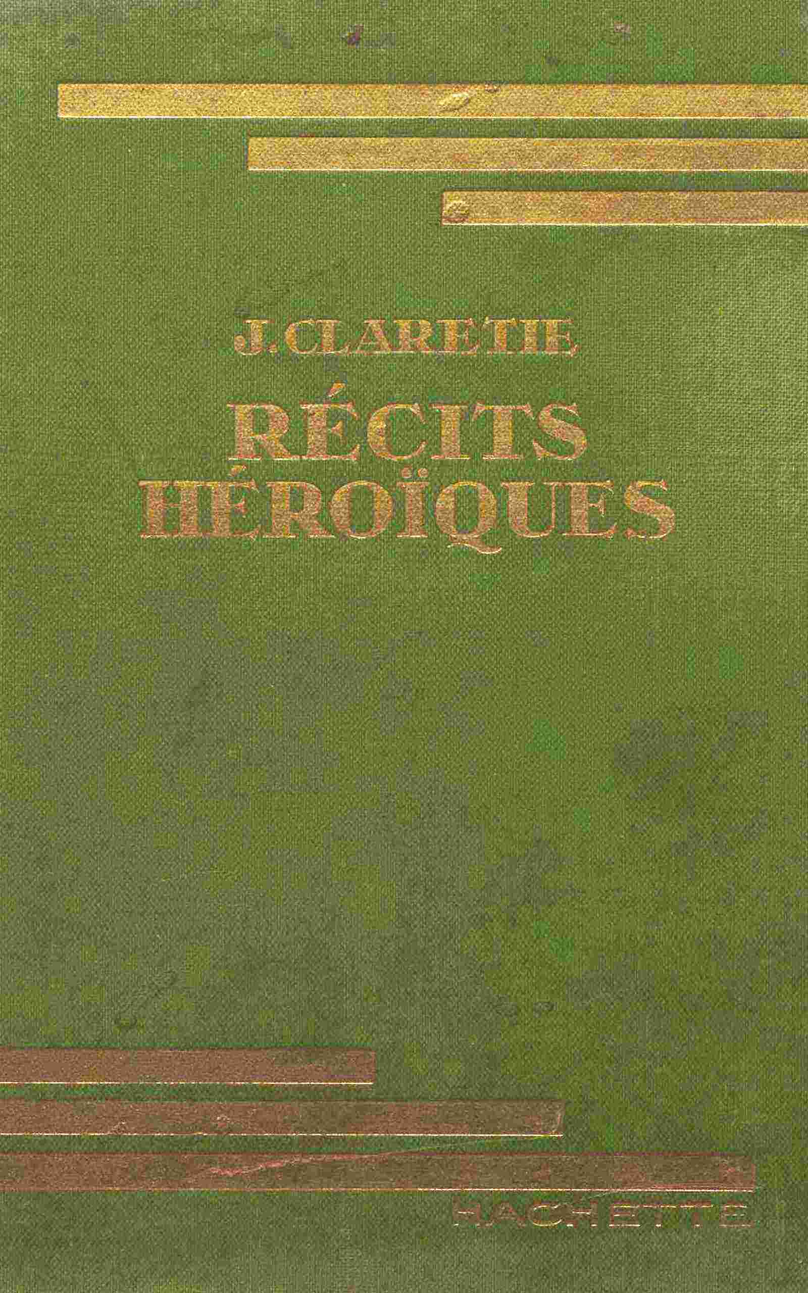 Récits héroïques cover