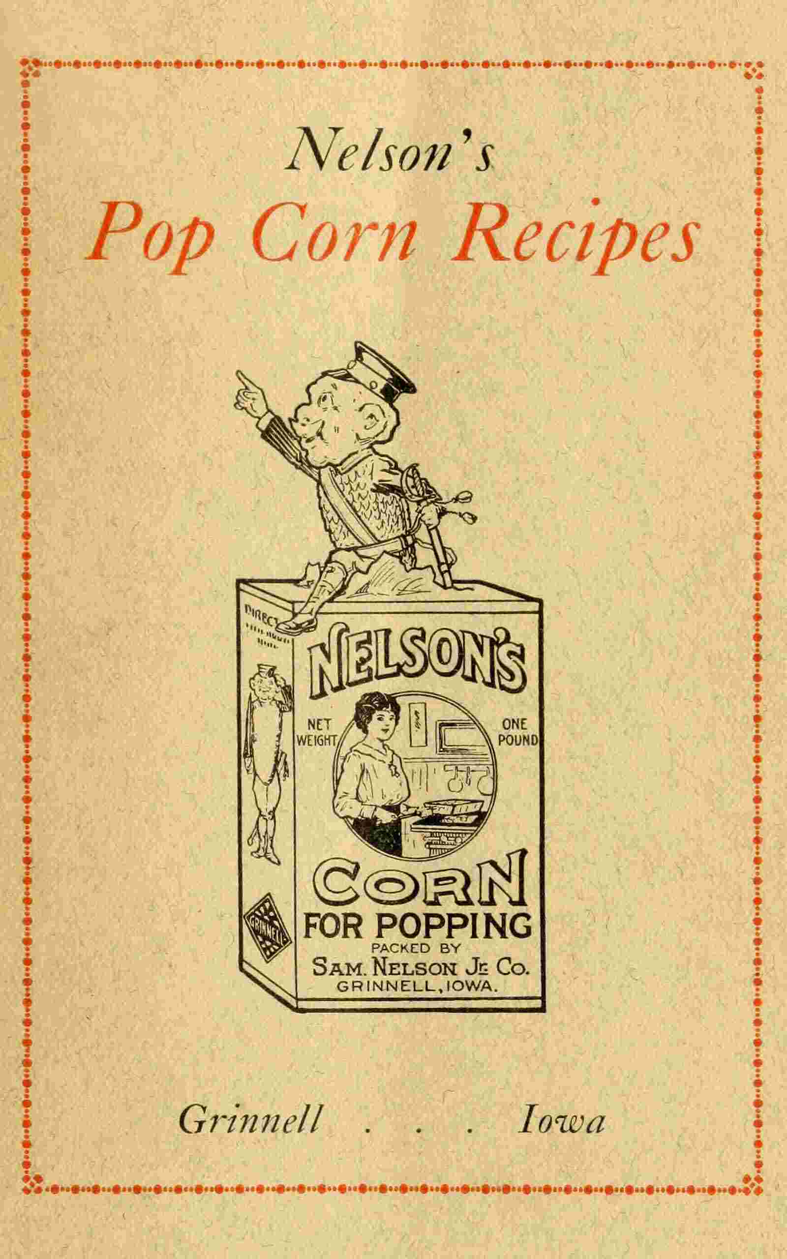 Pop corn recipes cover