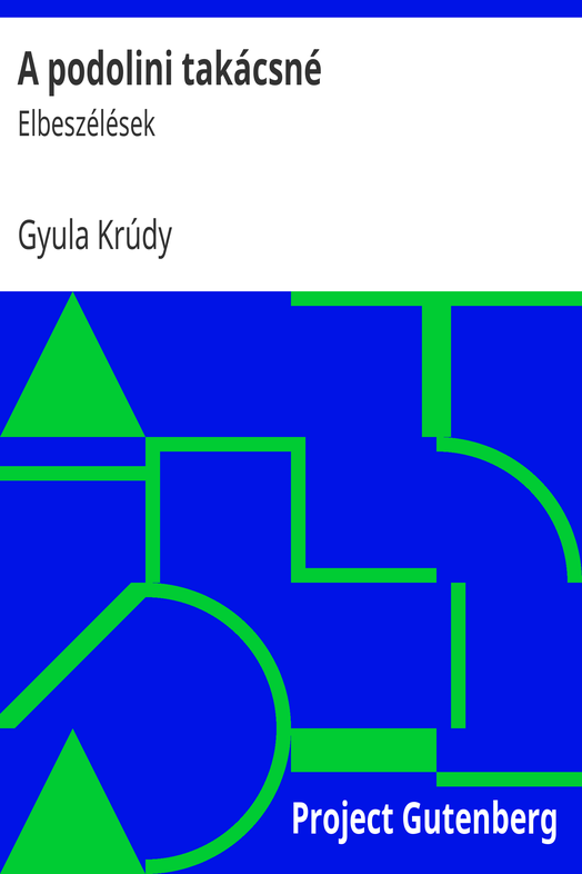 A podolini takácsné cover
