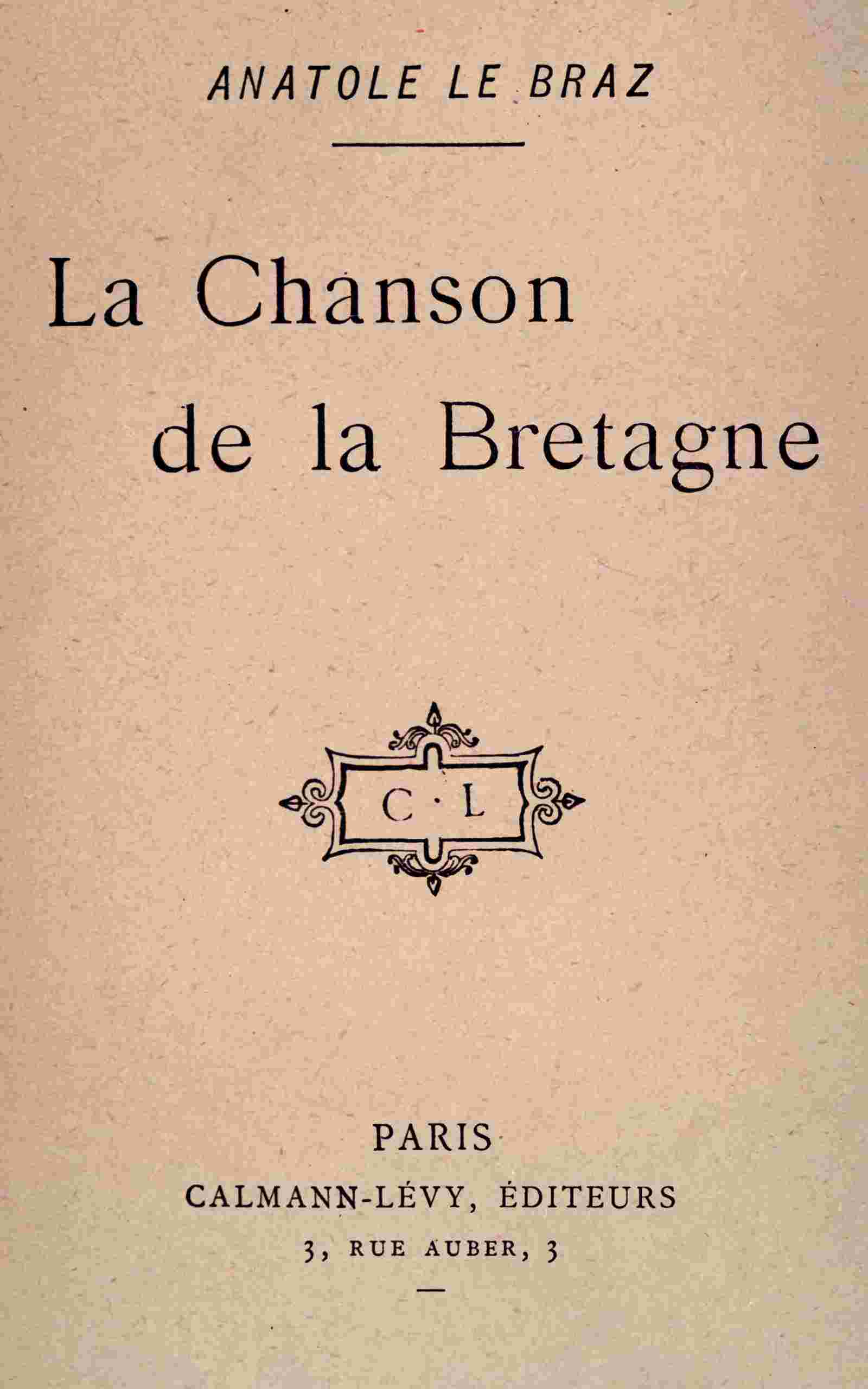 La chanson de la Bretagne cover
