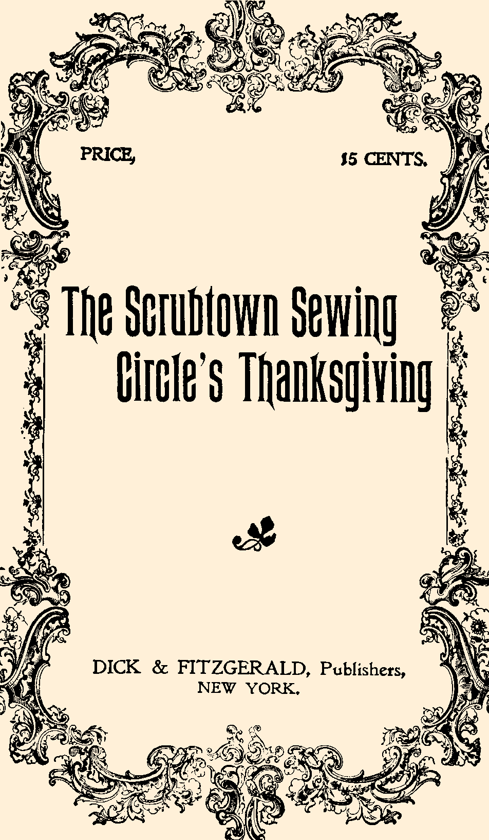 The Scrubtown sewing circle's Thanksgiving cover